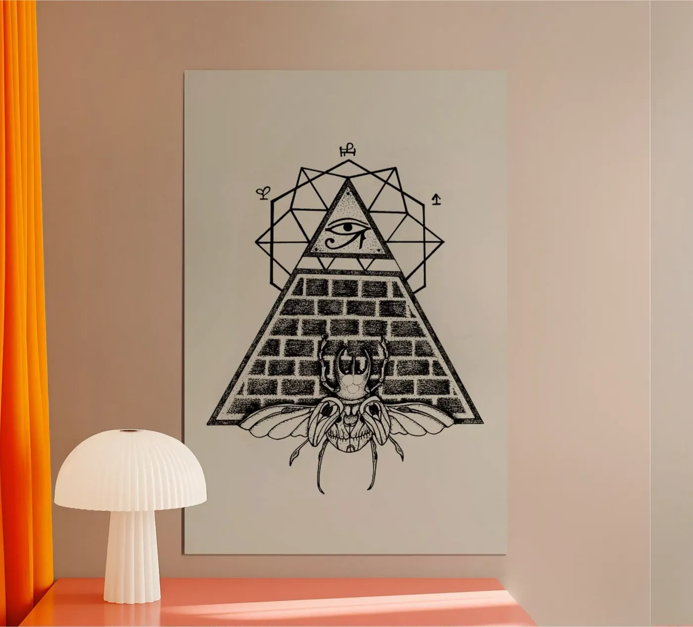 Pyramid poster by Alejandra Sáenz