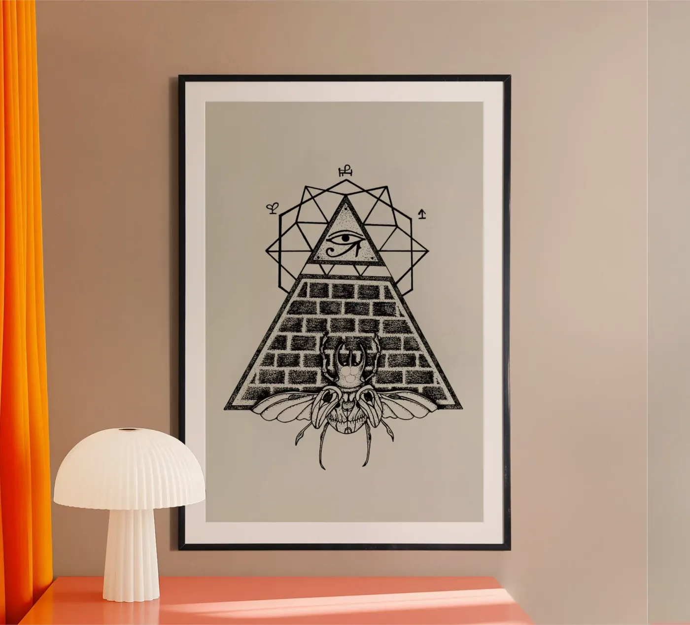 Pyramid poster by Alejandra Sáenz