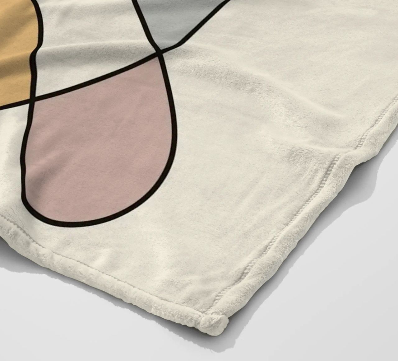 Minimal graceful line art abstract 02 coperta in pile da Little Dean