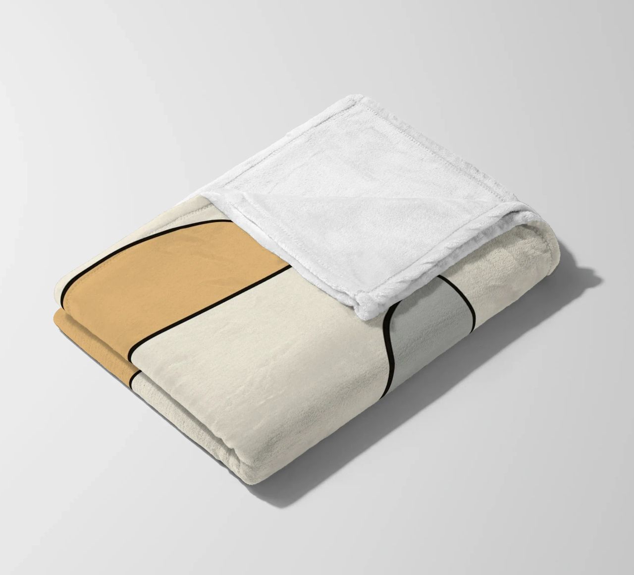 Minimal graceful line art abstract 02 coperta in pile da Little Dean