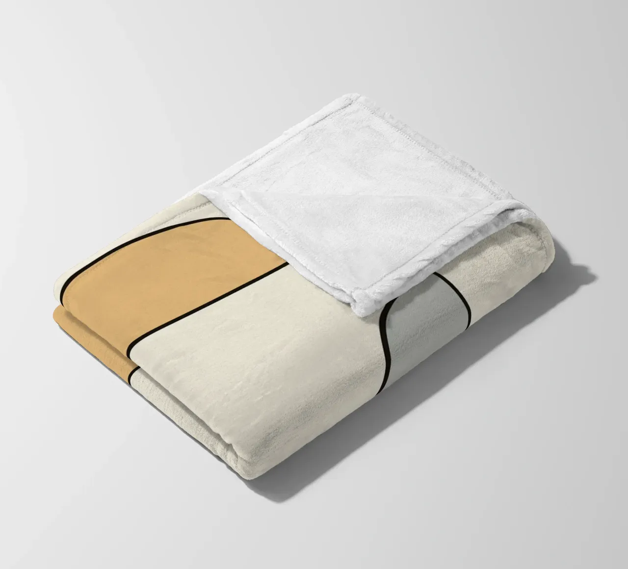 Minimal graceful line art abstract 02 coperta in pile da Little Dean