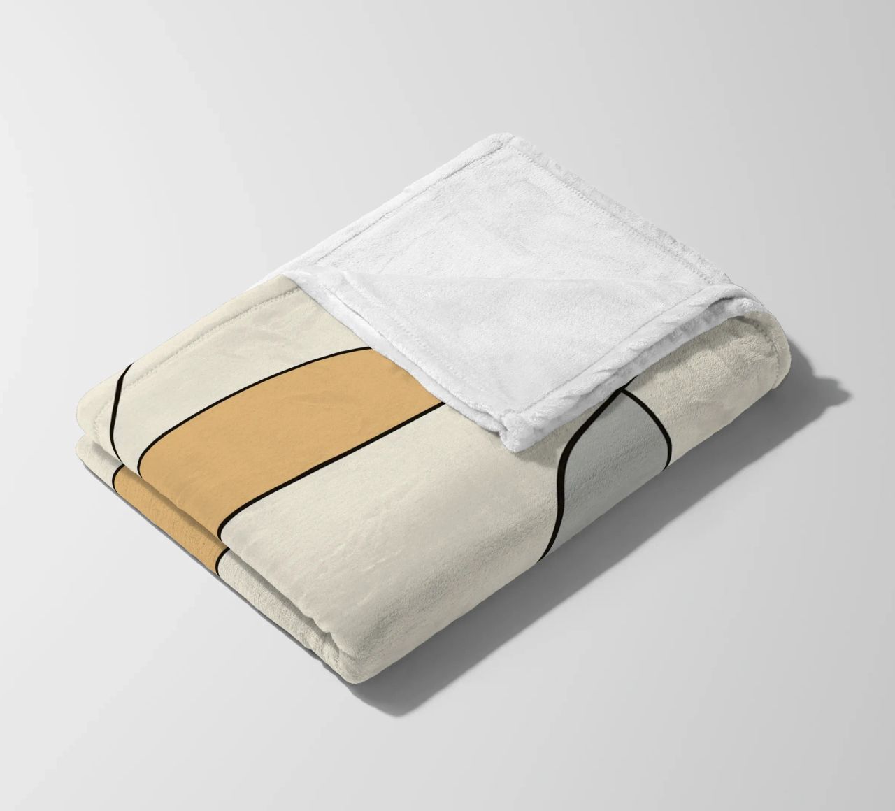 Minimal graceful line art abstract 02 coperta in pile da Little Dean