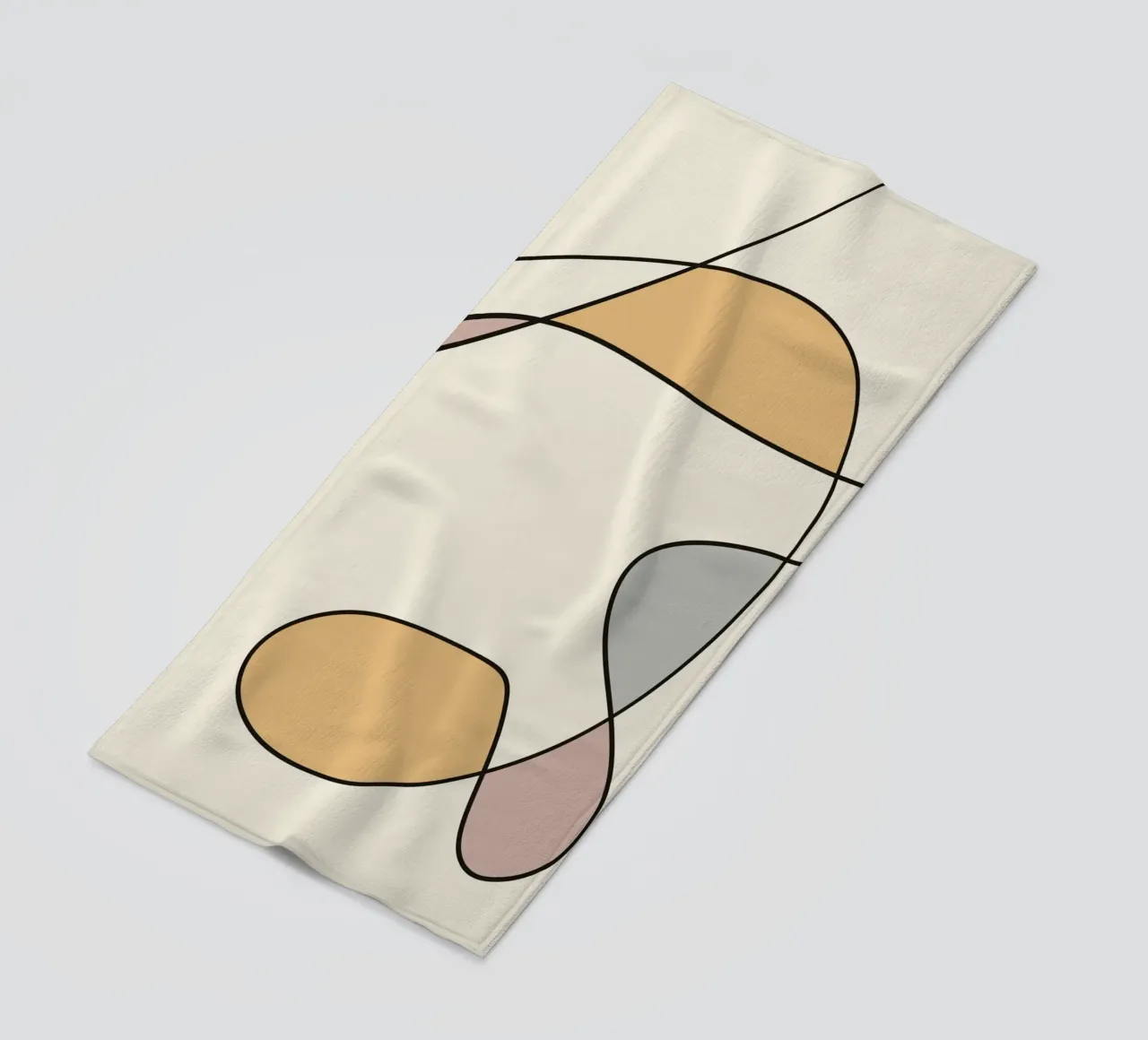 Minimal graceful line art abstract 02 telo mare da Little Dean