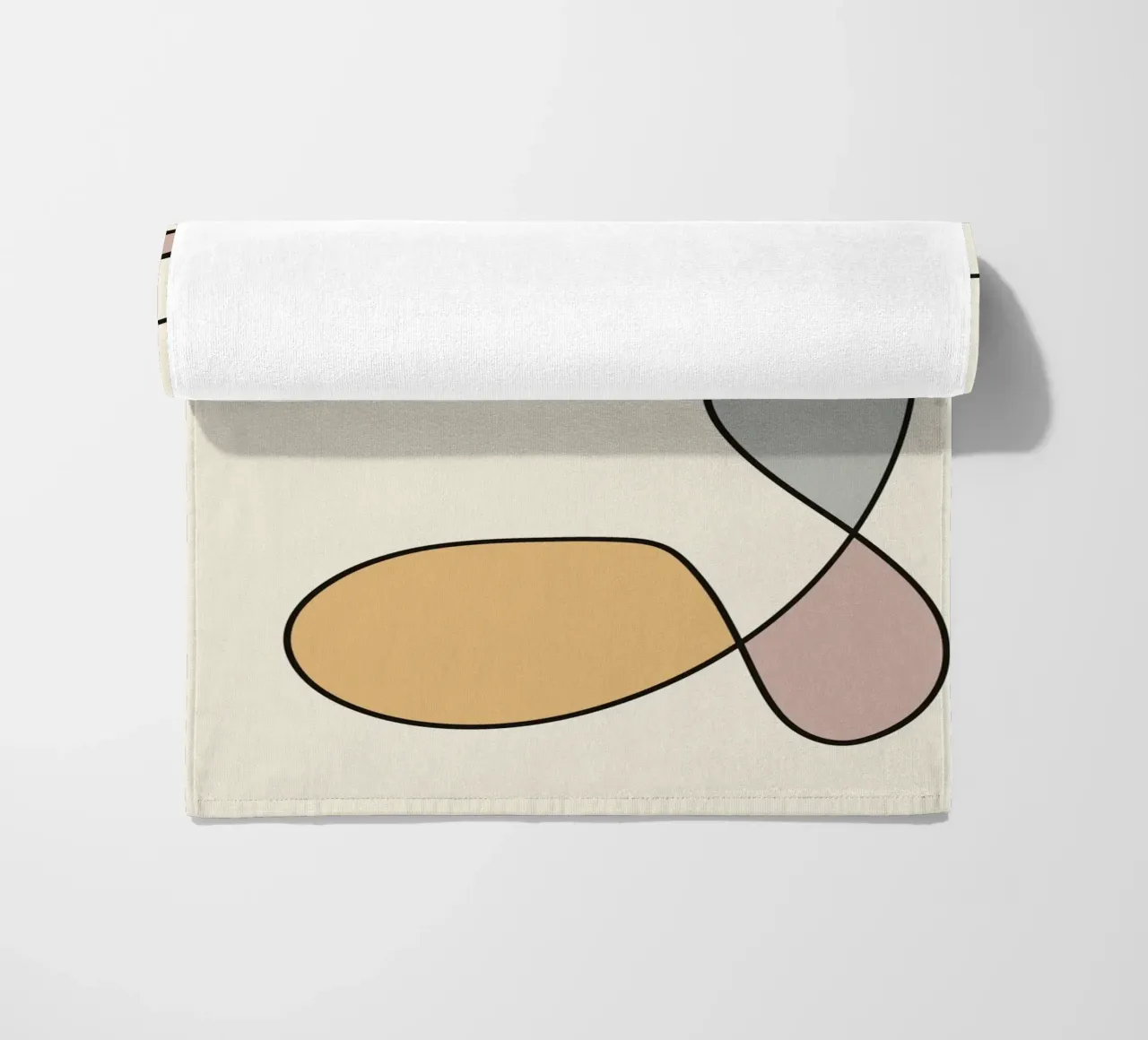 Minimal graceful line art abstract 02 telo mare da Little Dean