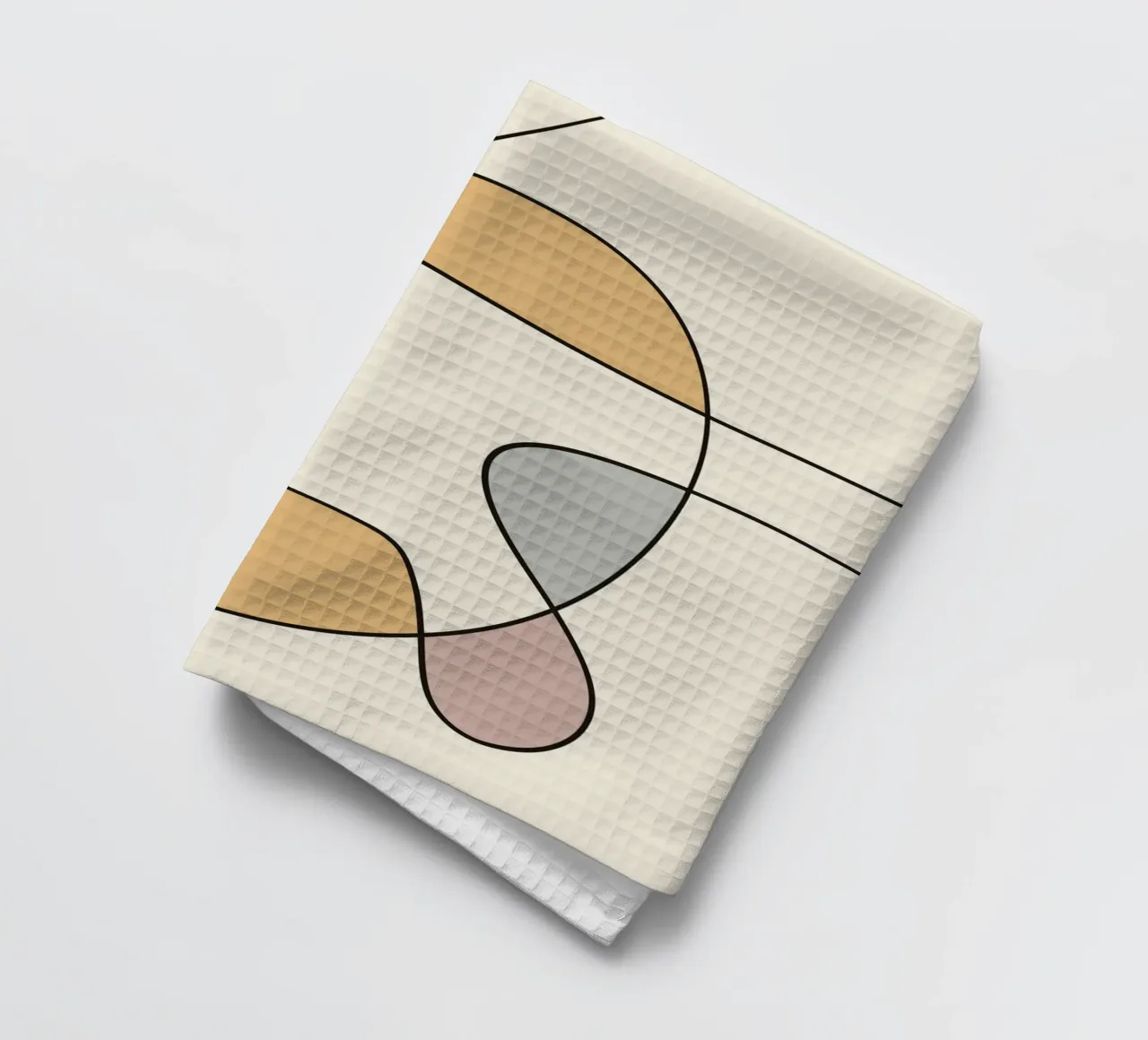 Minimal graceful line art abstract 02 canovaccio da cucina da Little Dean