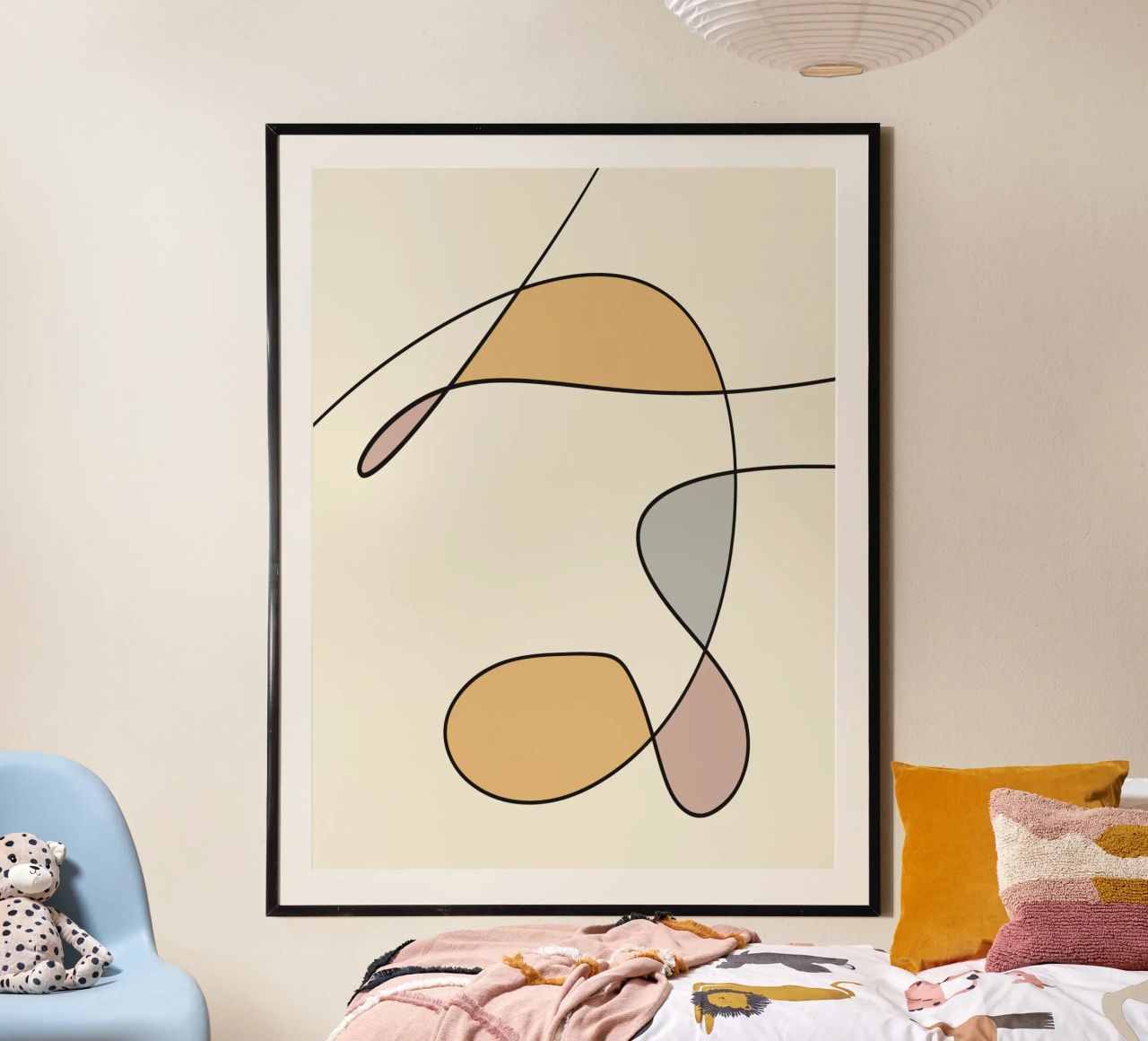 Minimal graceful line art abstract 02 carta hahnemühle da Little Dean