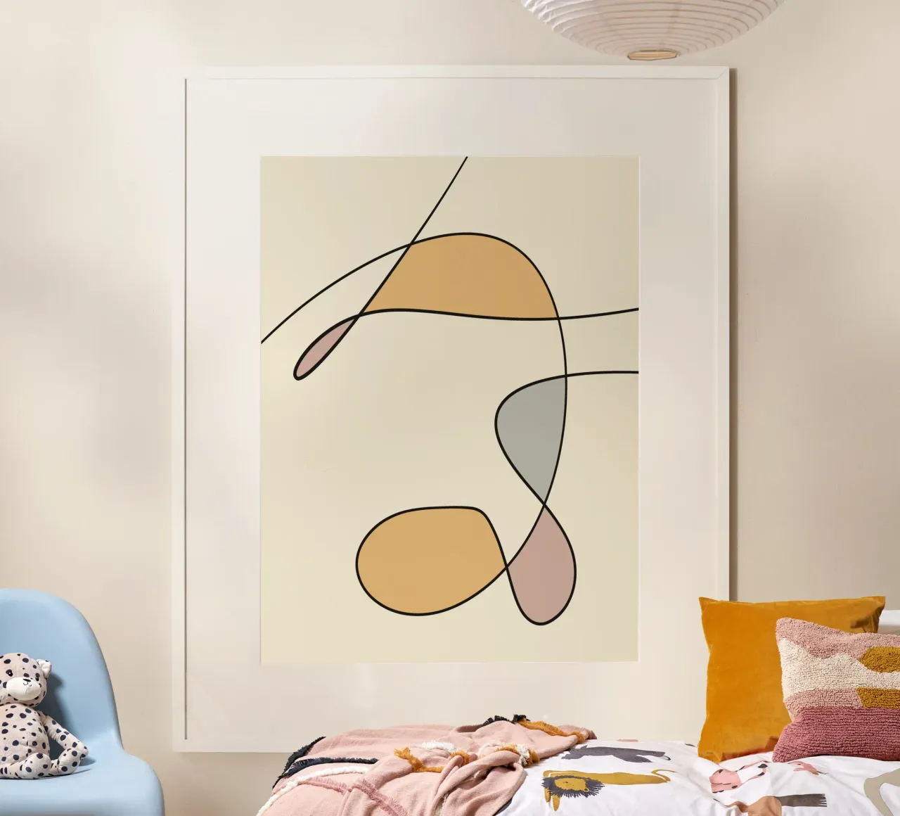 Minimal graceful line art abstract 02 carta hahnemühle da Little Dean