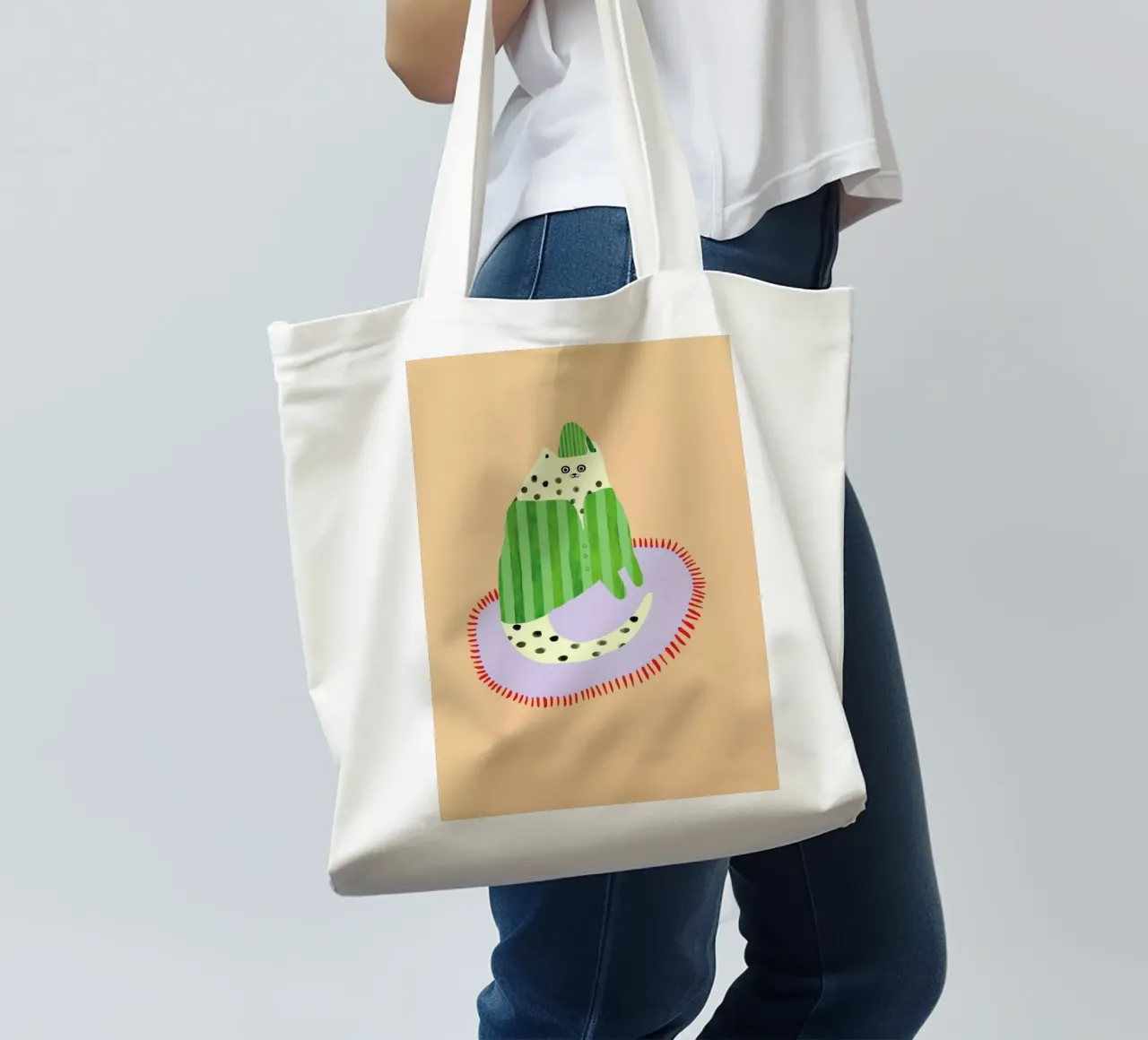 Cats Pyjamas tote bag by Lora O'Callaghan