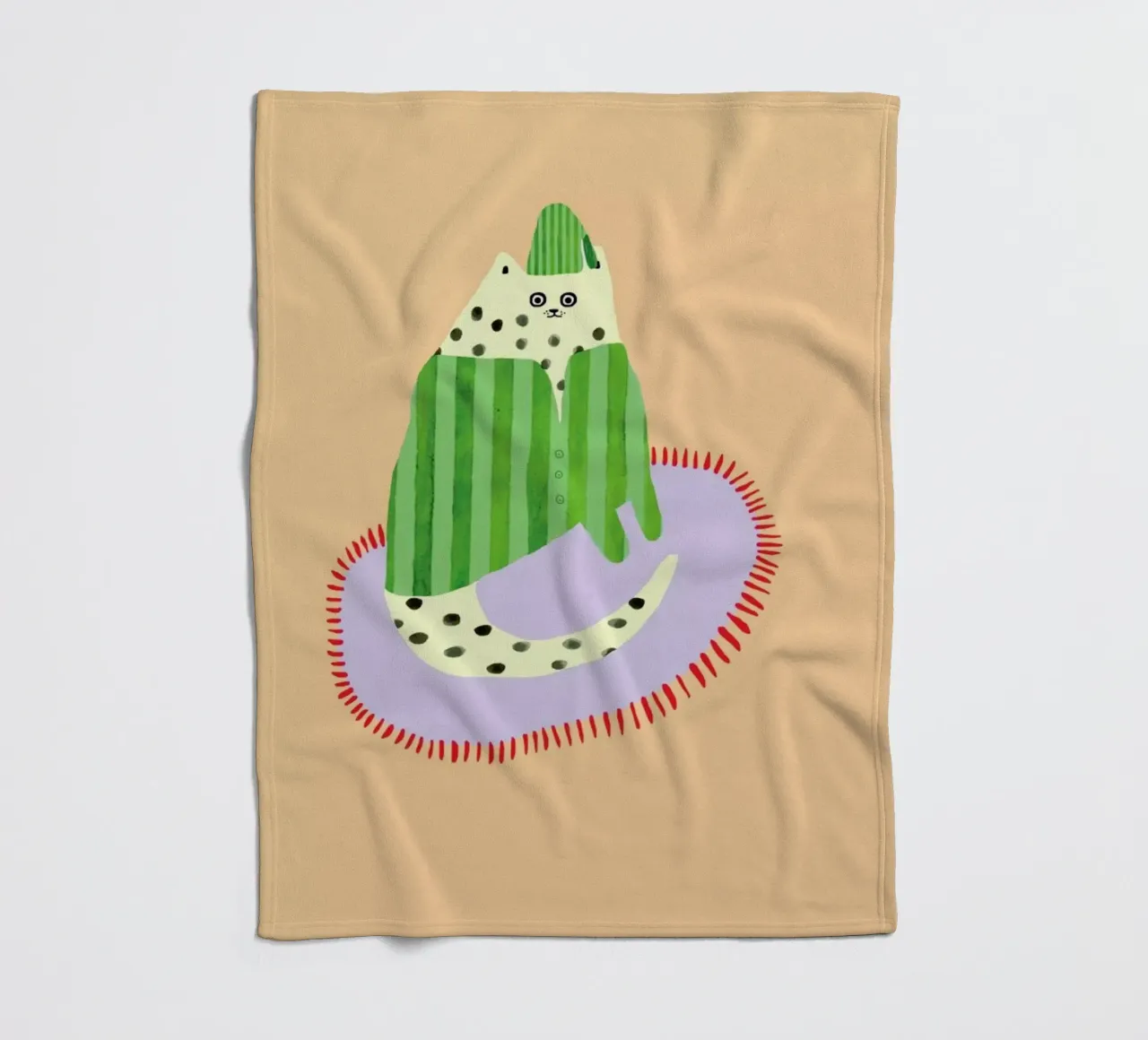 Cats Pyjamas coperta in pile da Lora O'Callaghan