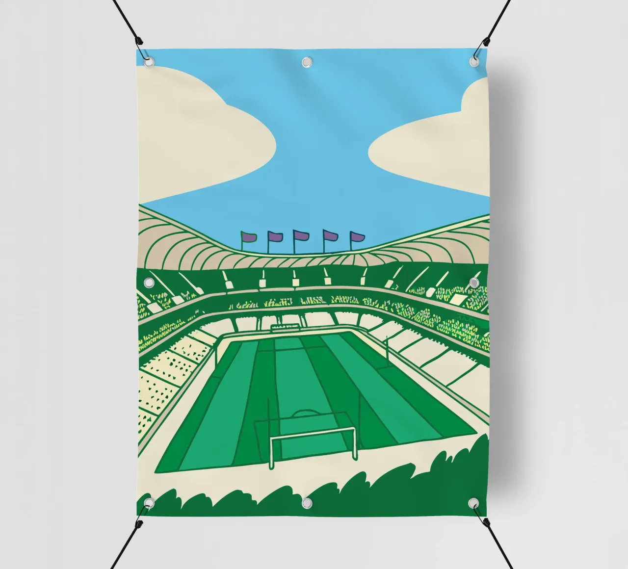 Stadio di calcio telo in pvc da SPORTS ONLY