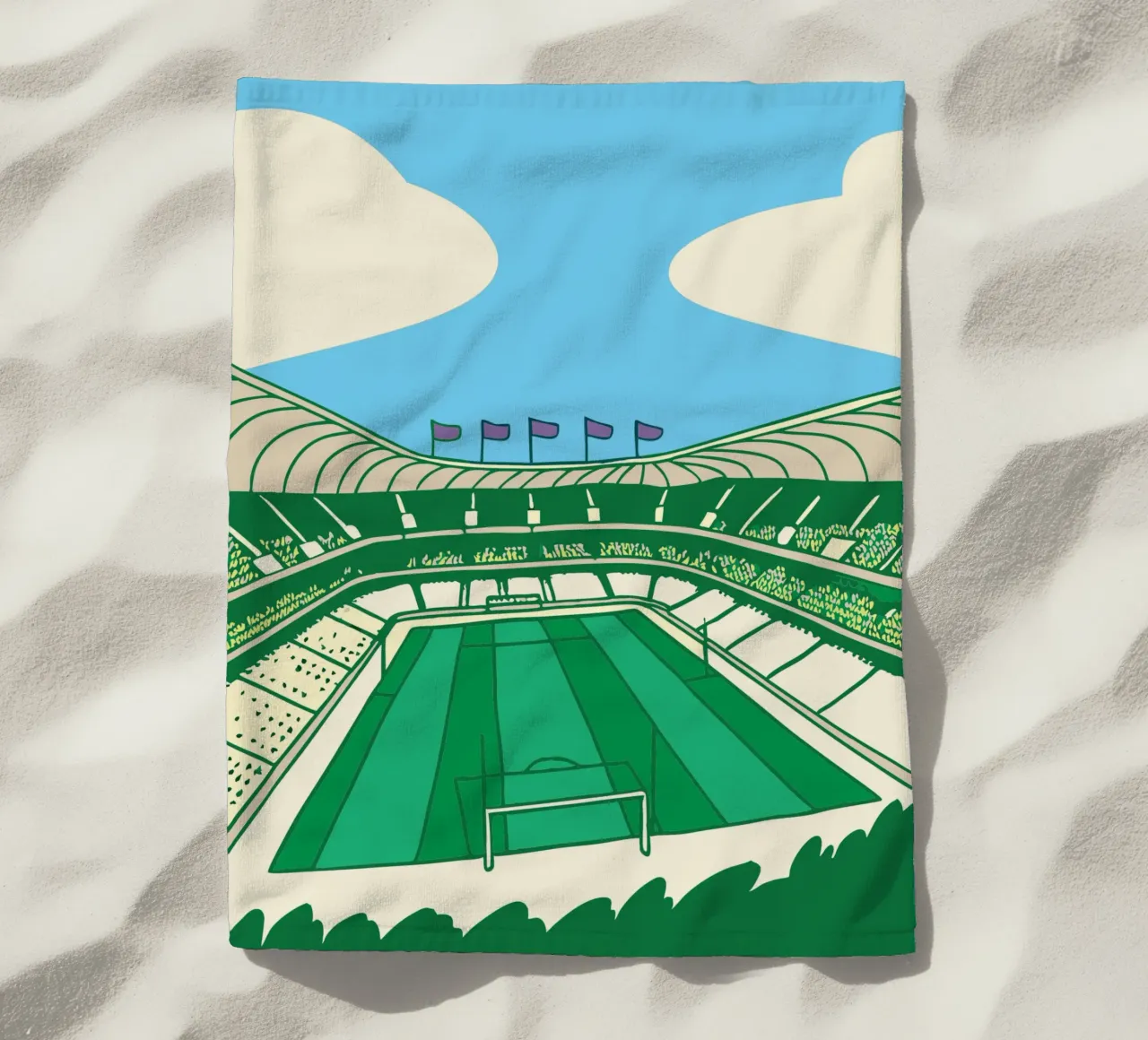 Stadio di calcio telo mare da SPORTS ONLY