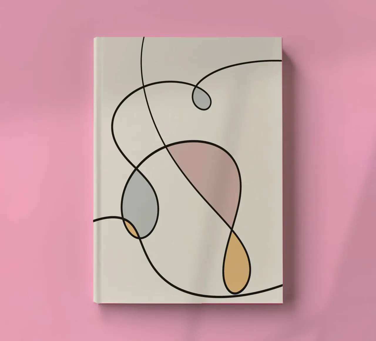 Minimale, gracieuse, ligne abstraite 03 carnet de notes de Little Dean