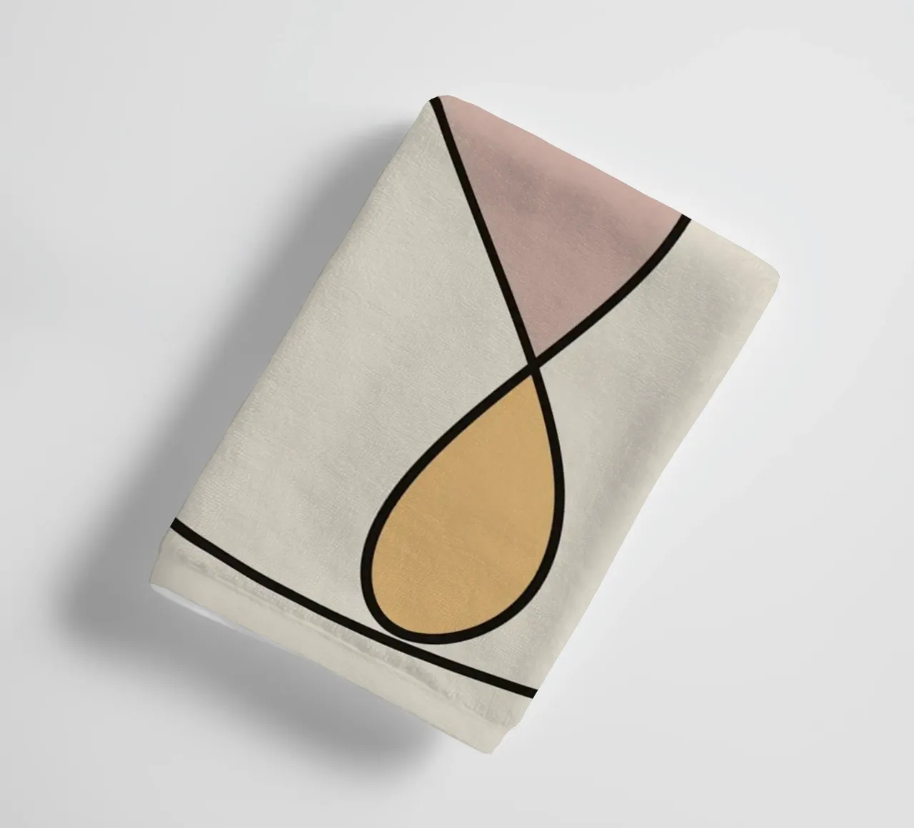 Minimal graceful line art abstract 03 asciugamano da bagno da Little Dean