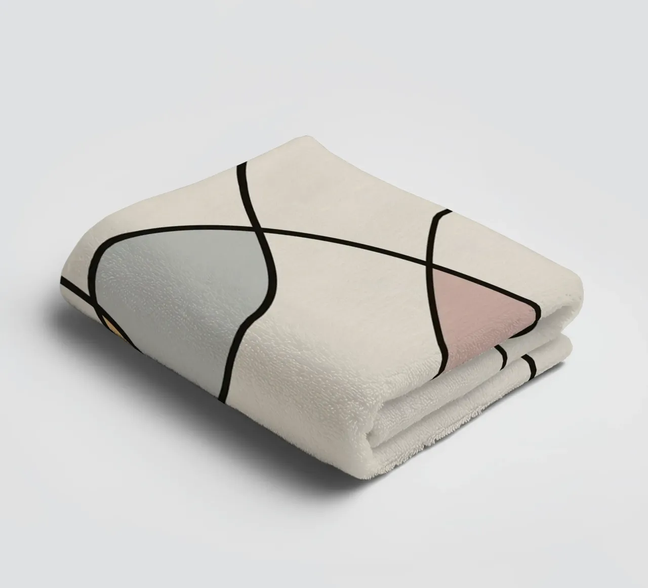 Minimal graceful line art abstract 03 asciugamano da bagno da Little Dean