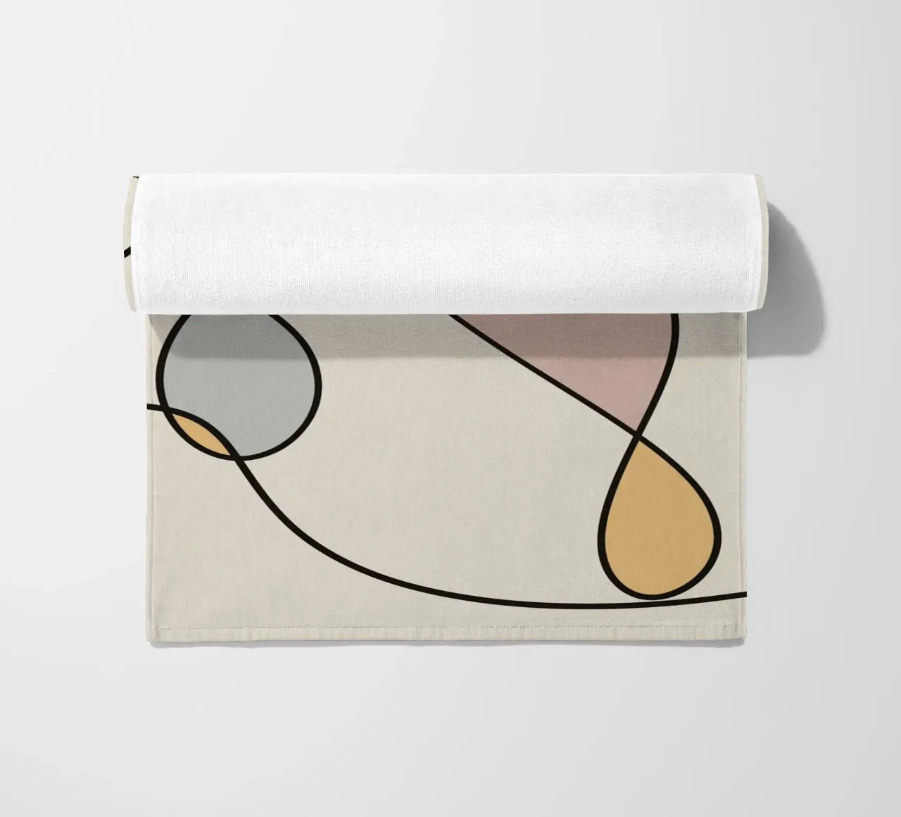 Minimal graceful line art abstract 03 telo mare da Little Dean