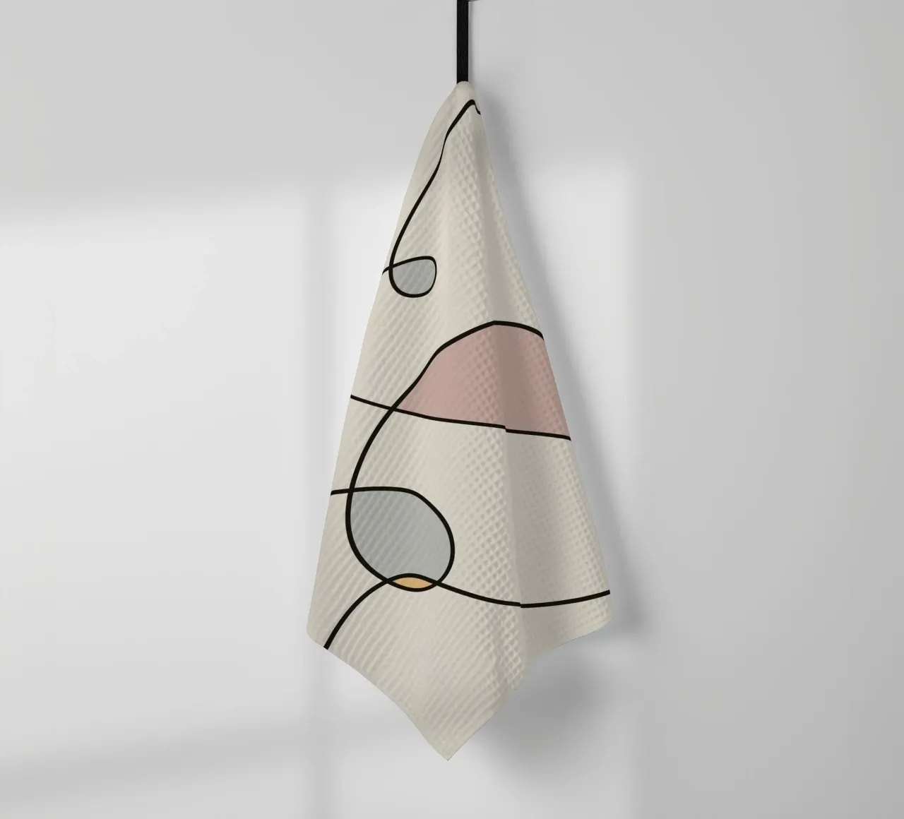 Minimal graceful line art abstract 03 canovaccio da cucina da Little Dean