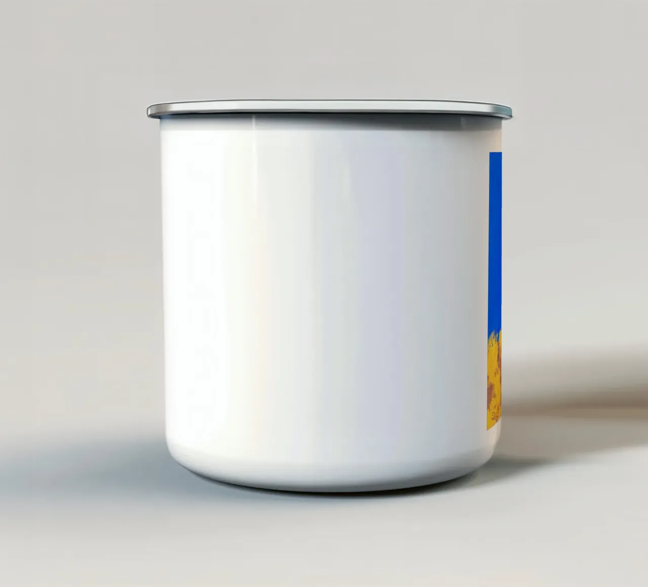 Aiuola astratta tazza in smalto da Little Dean
