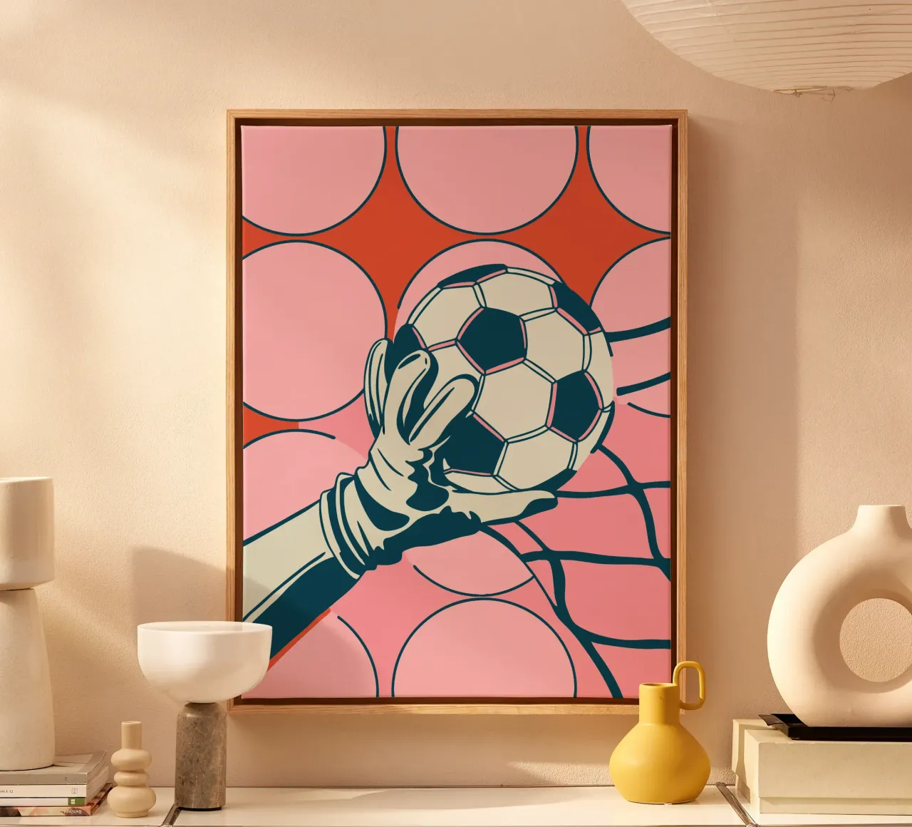 Mano del portiere tela con Cornice a cassetta da SPORTS ONLY