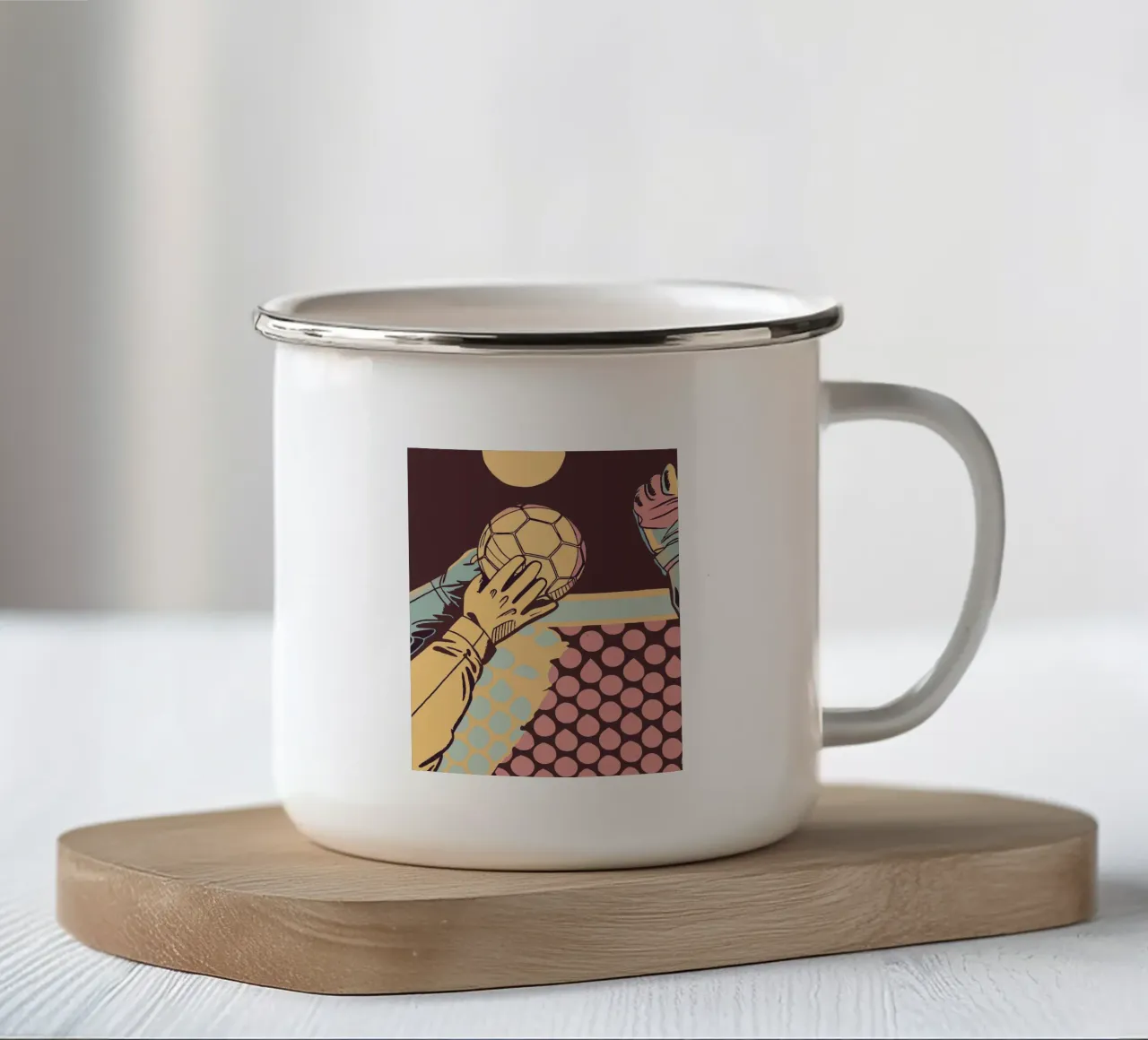 Mano del portiere tazza in smalto da SPORTS ONLY