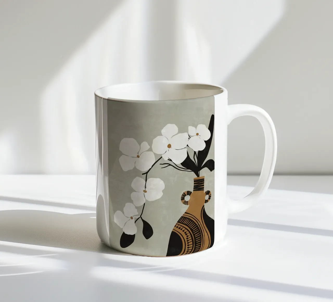 boho you tazza in ceramica da Abstract Botanical Art