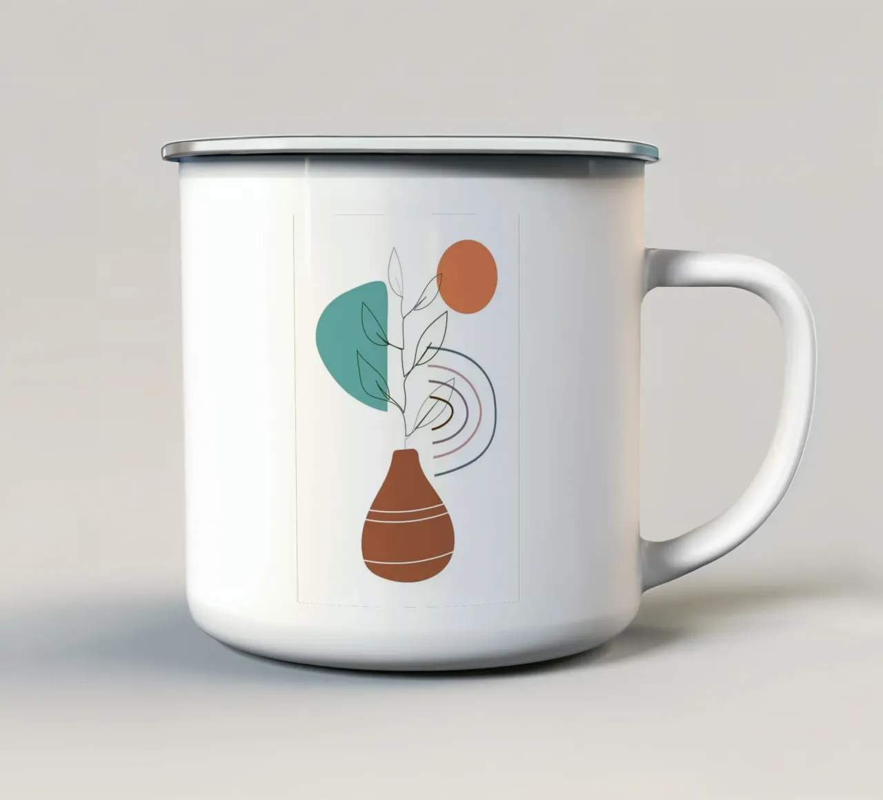 boho you tazza in smalto da Abstract Botanical Art