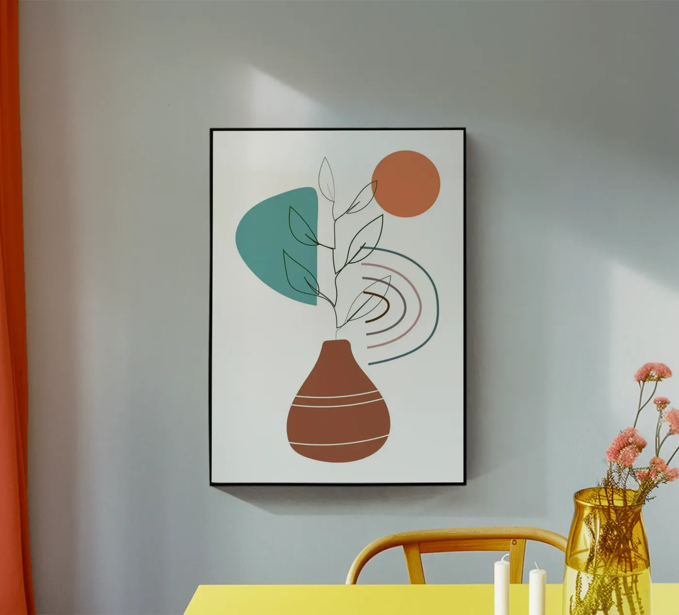 boho you acrylic glass by Abstract Botanical Art