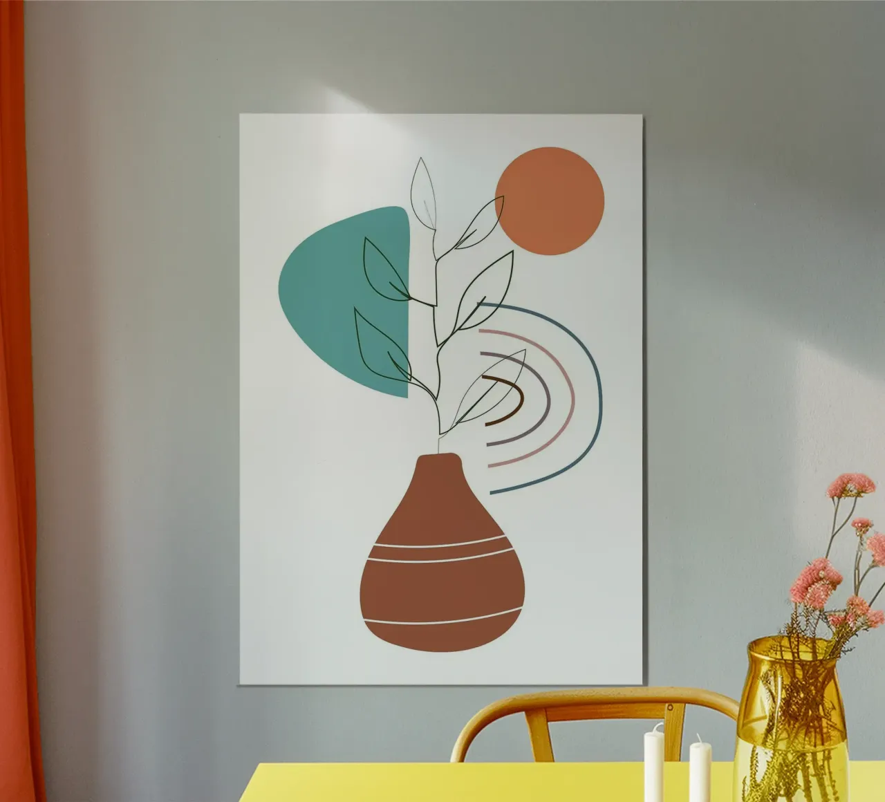 boho you carta hahnemühle da Abstract Botanical Art