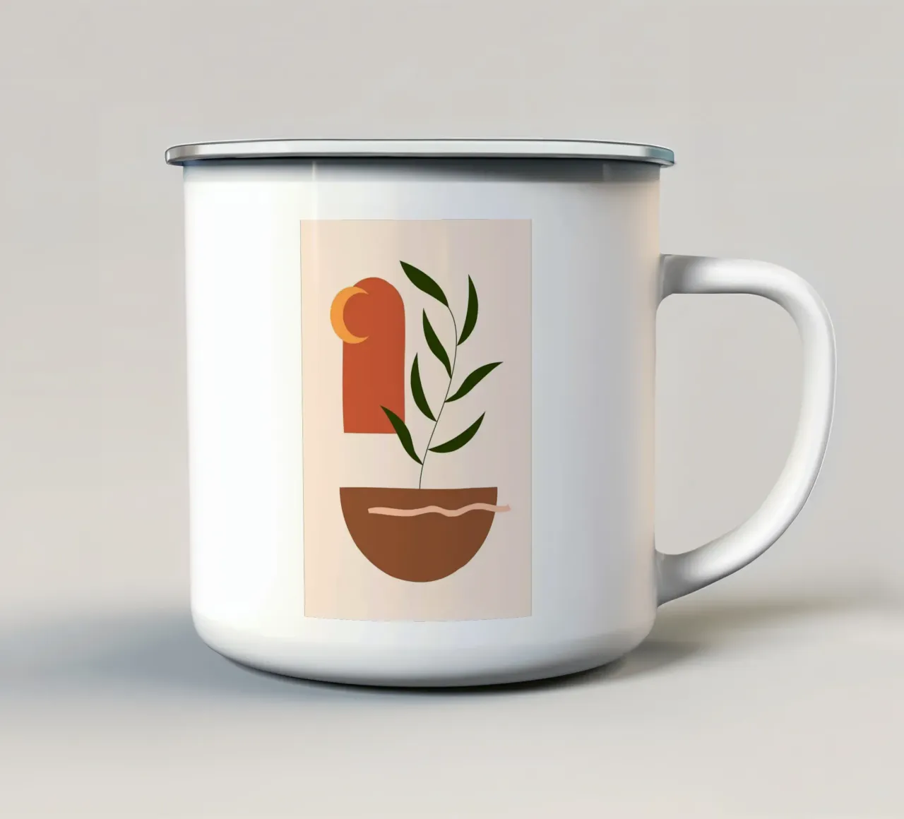 boho you tazza in smalto da Abstract Botanical Art