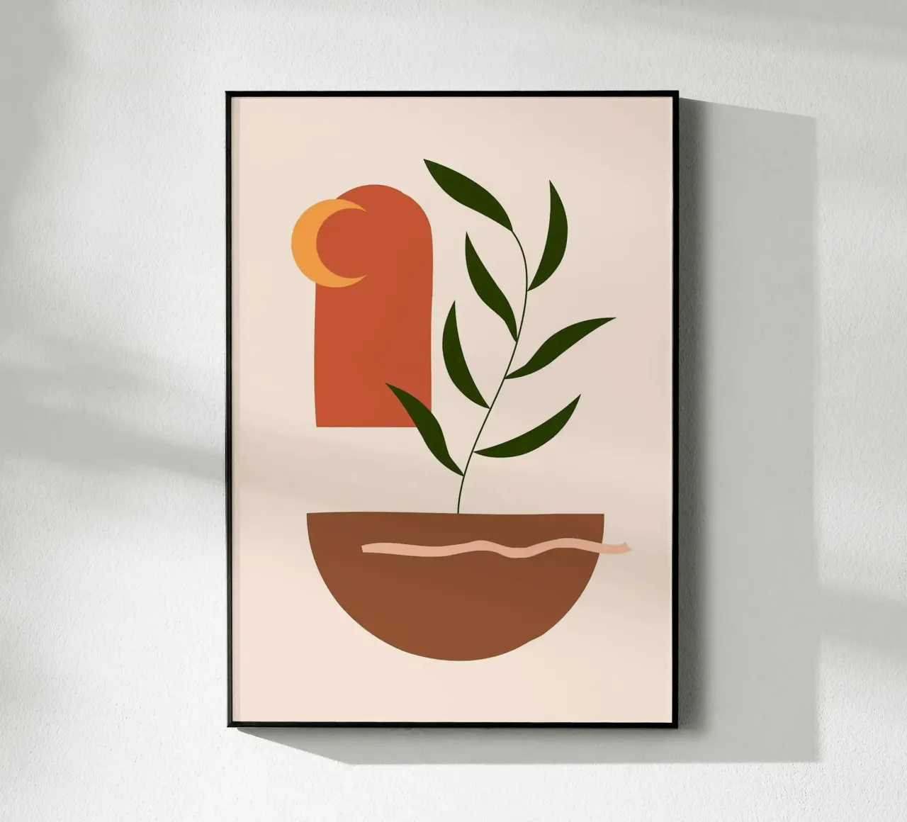 boho you plexiglass da Abstract Botanical Art