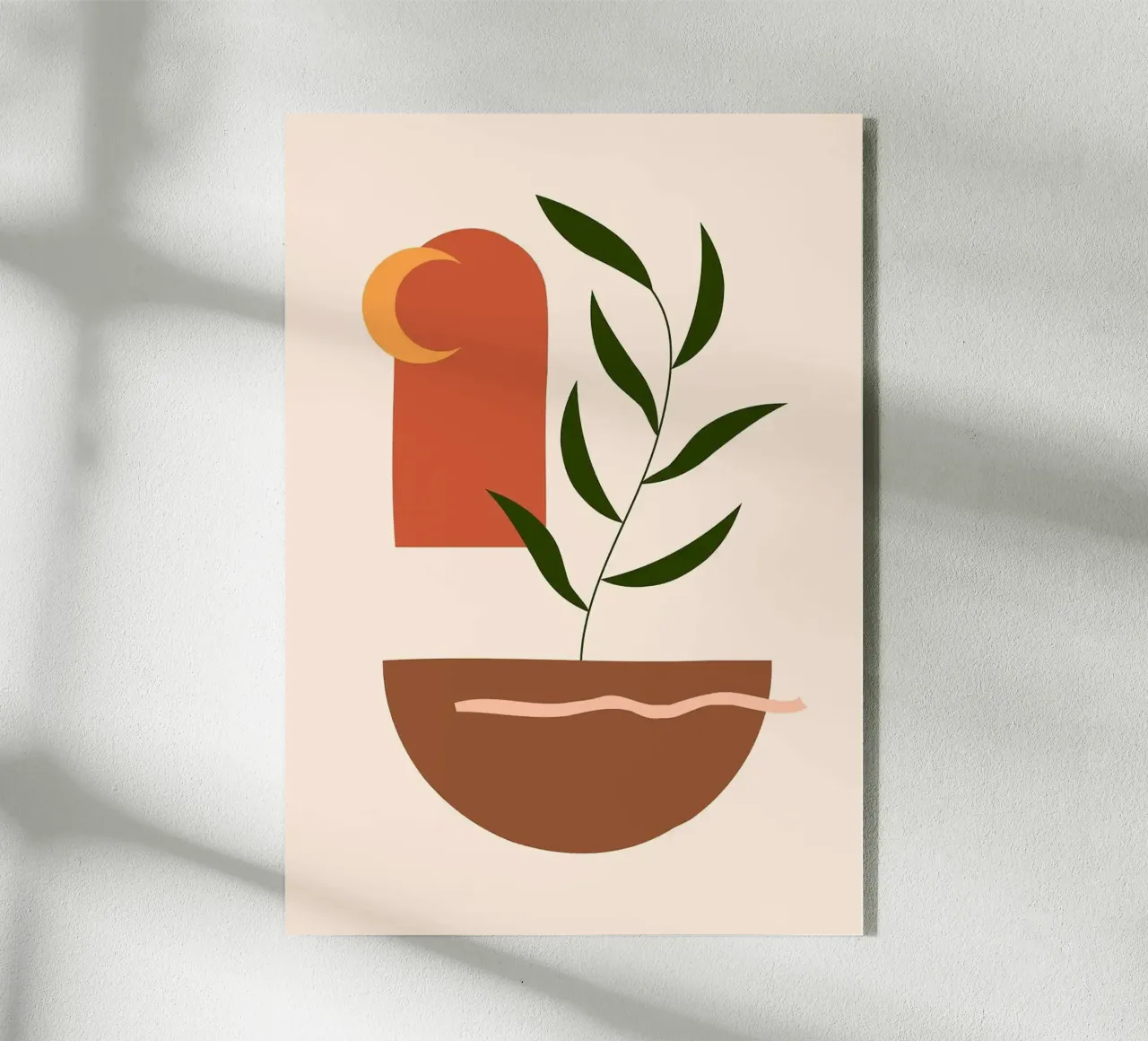 boho you plexiglass da Abstract Botanical Art