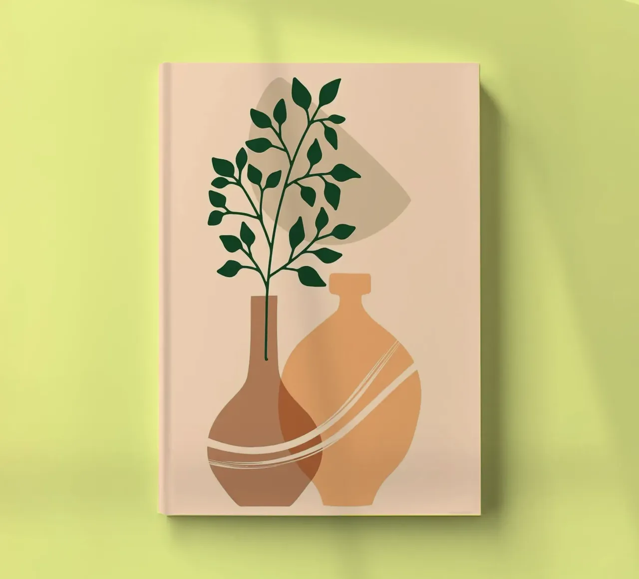 vase notebook by Abstract Botanical Art