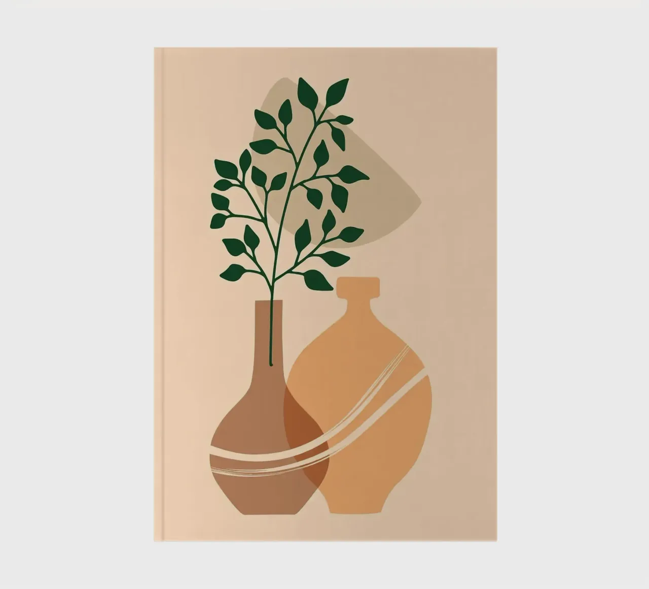 vase notebook by Abstract Botanical Art
