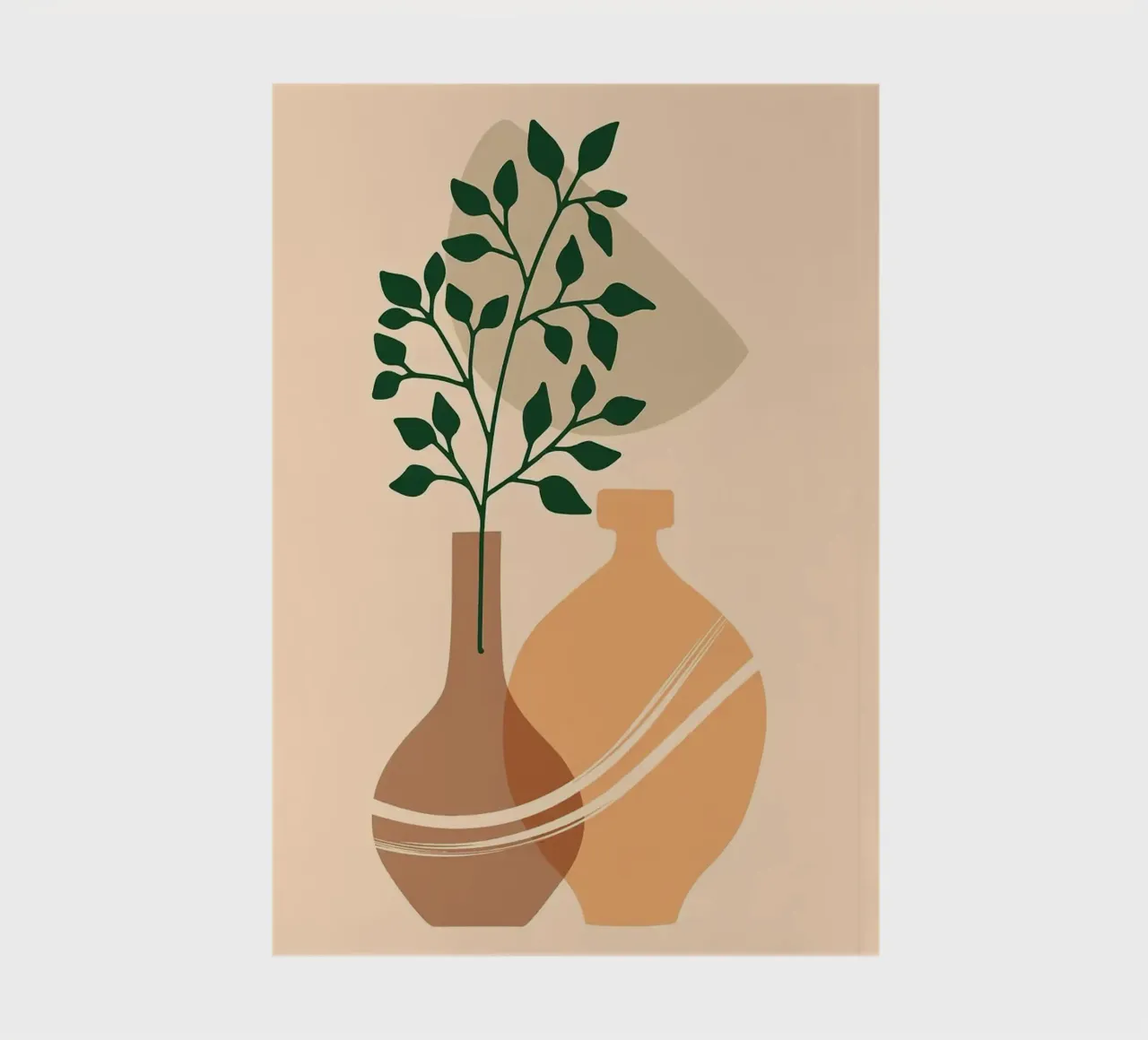 vase notebook by Abstract Botanical Art