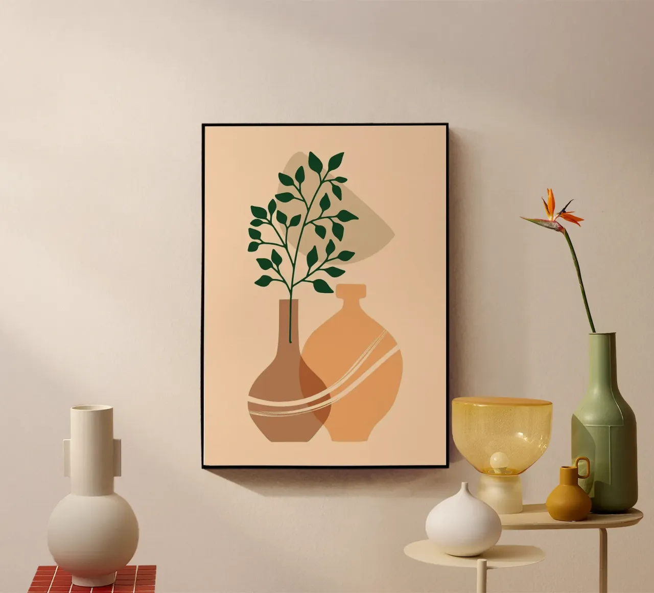 vaso plexiglass da Abstract Botanical Art