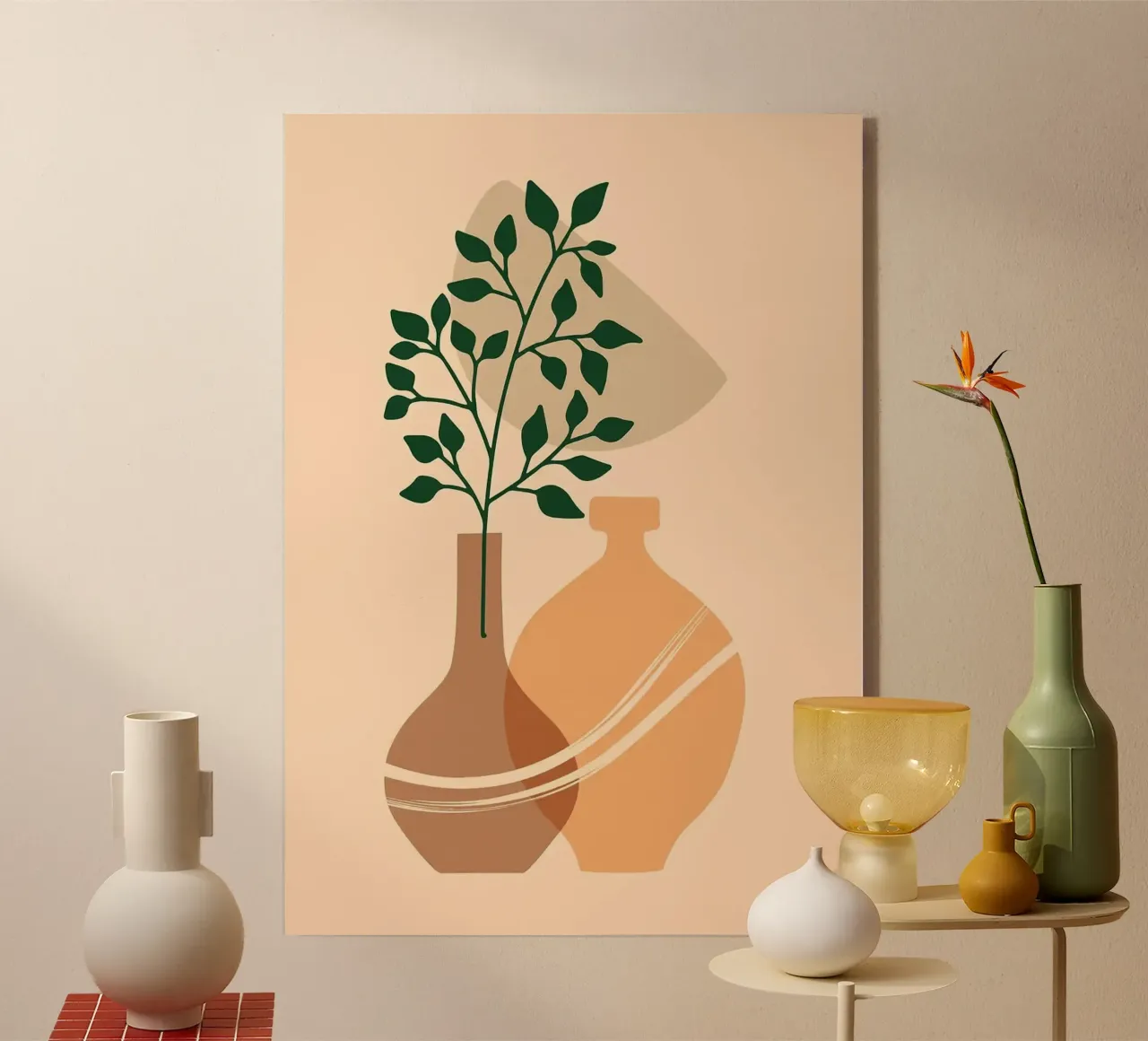 vaso plexiglass da Abstract Botanical Art