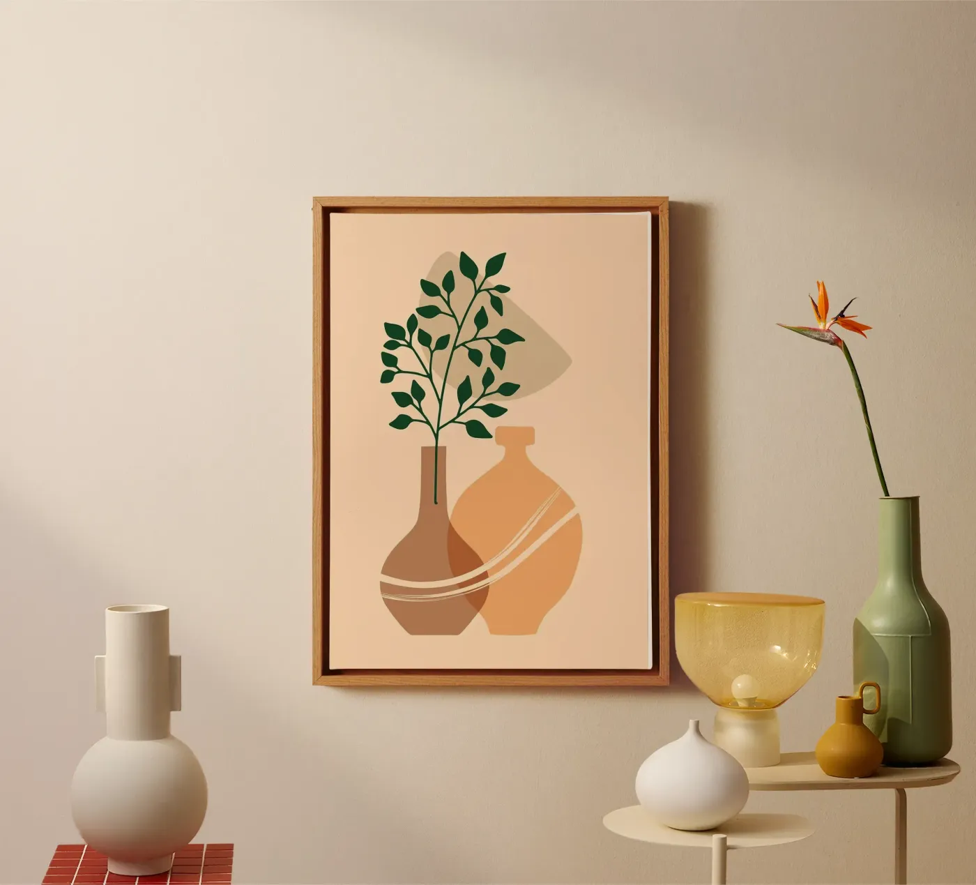 vaso tela da Abstract Botanical Art