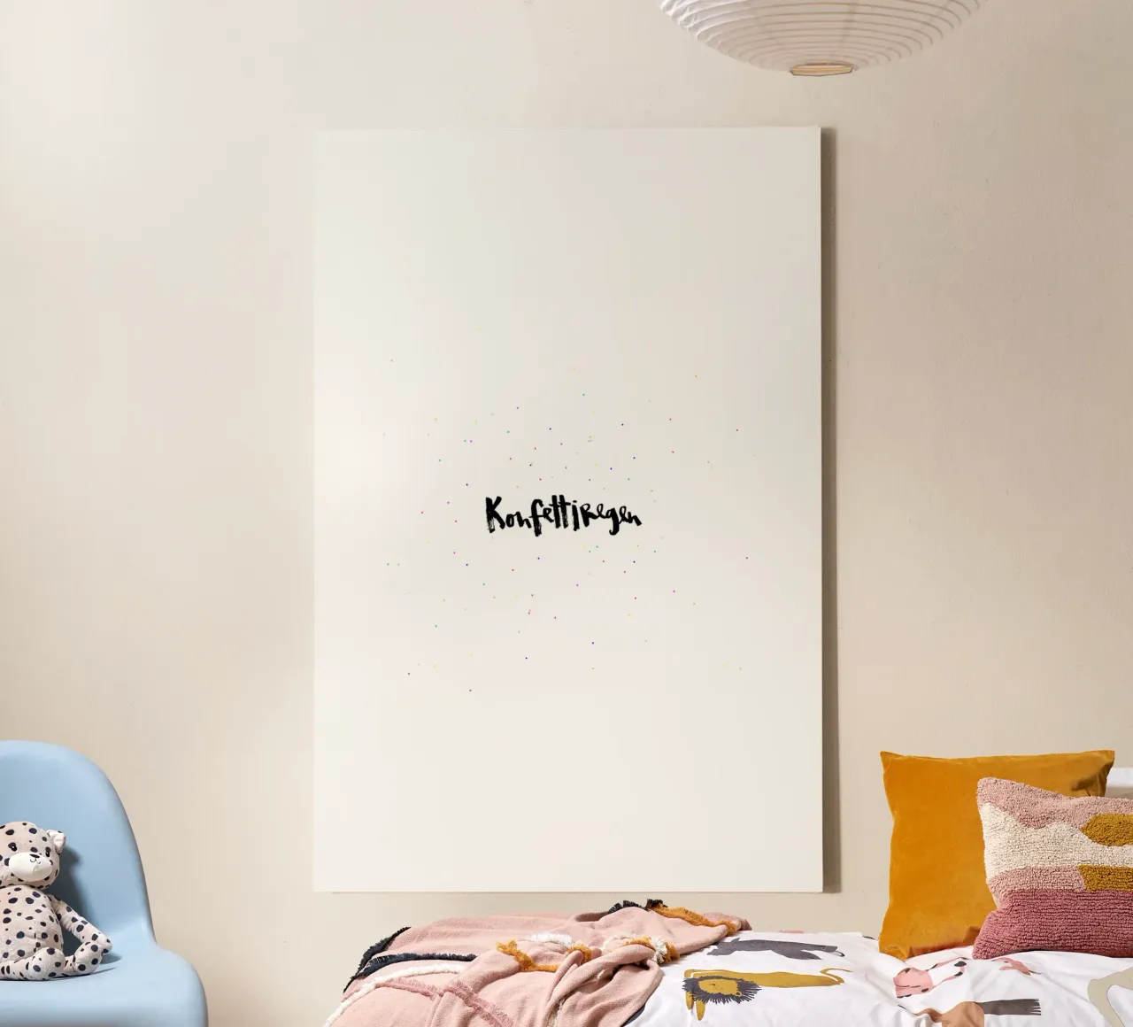 Konfettiregen tela con Cornice a cassetta da Brushmeetspaper