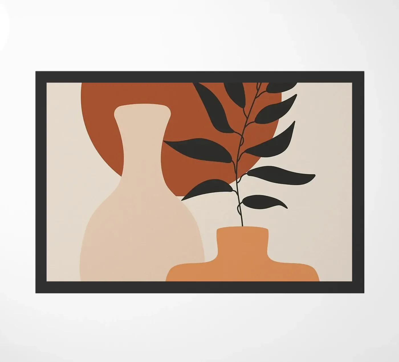 vase deurmat van Abstract Botanical Art