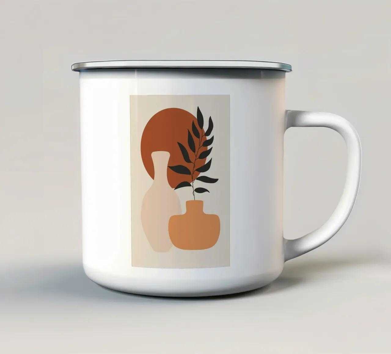 vaso tazza in smalto da Abstract Botanical Art