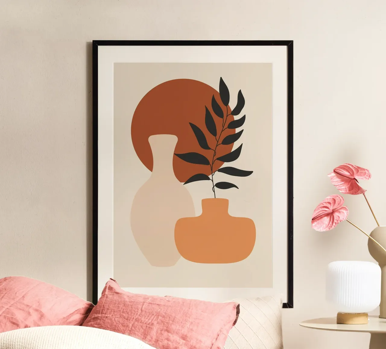 vase poster by Abstract Botanical Art
