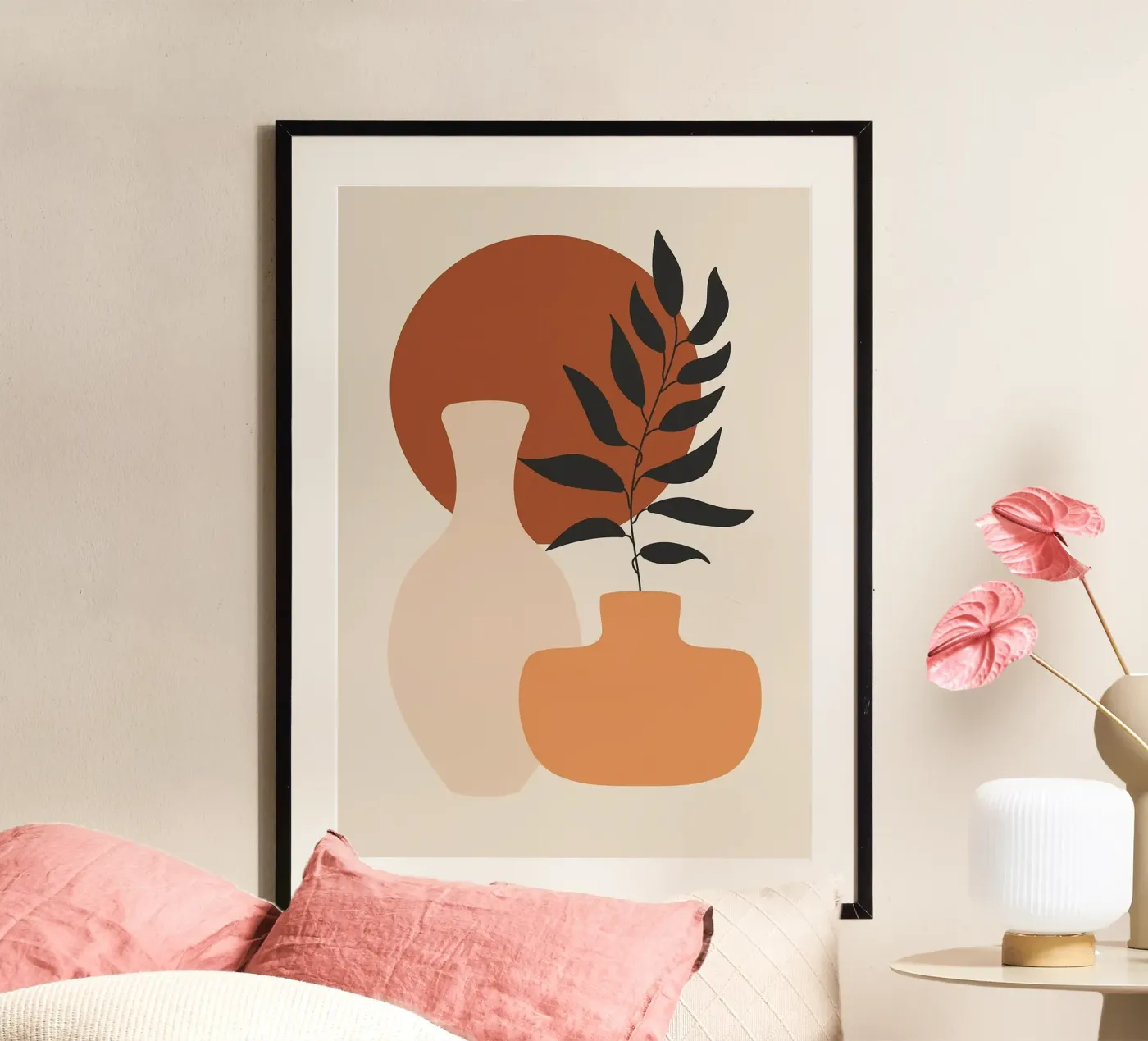 vase poster de Abstract Botanical Art