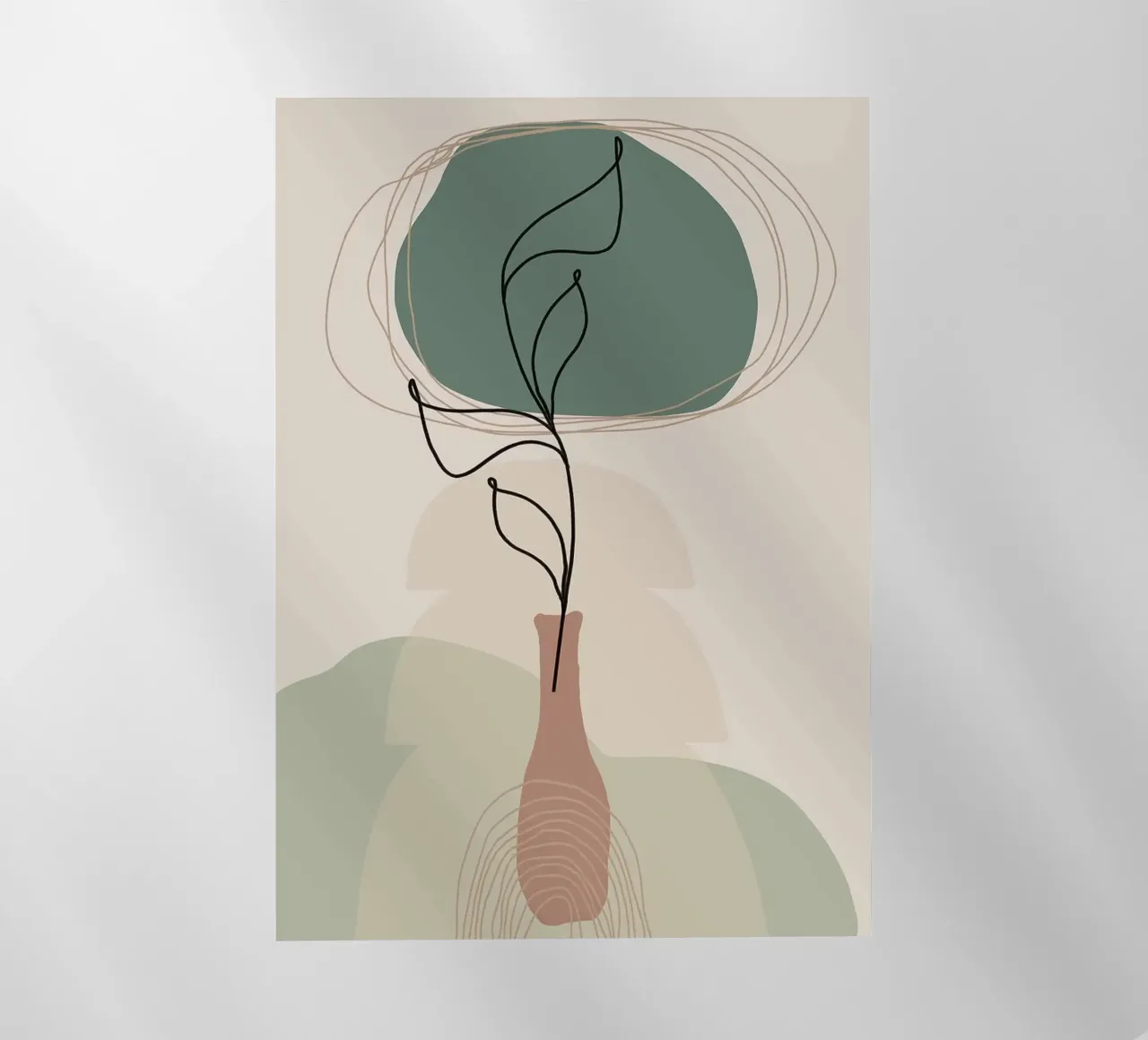 vaso pellicola backlit da Abstract Botanical Art