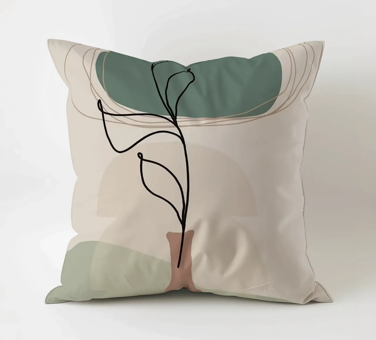 Vase Kissen von Abstract Botanical Art