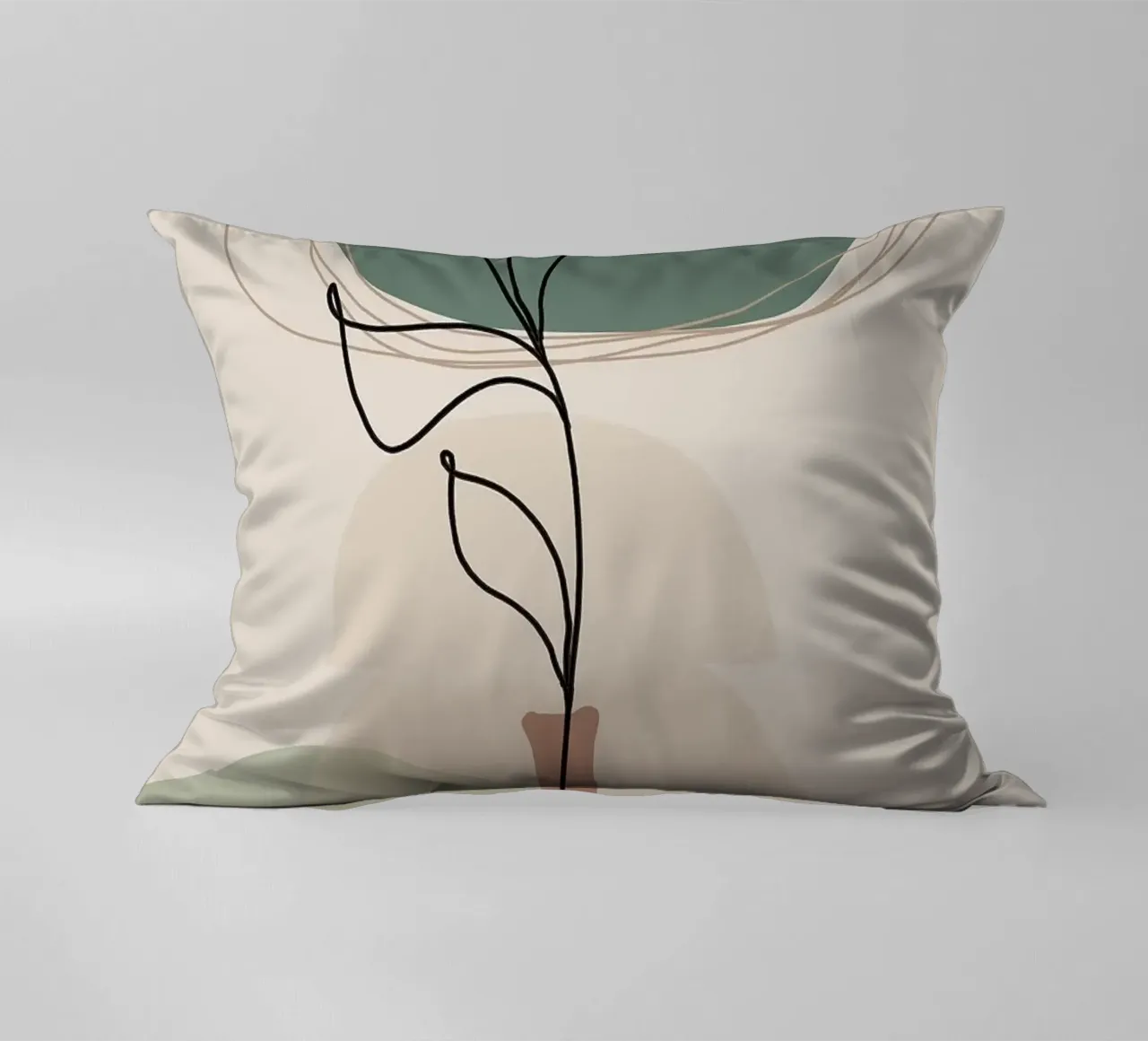 Vase Kissen von Abstract Botanical Art