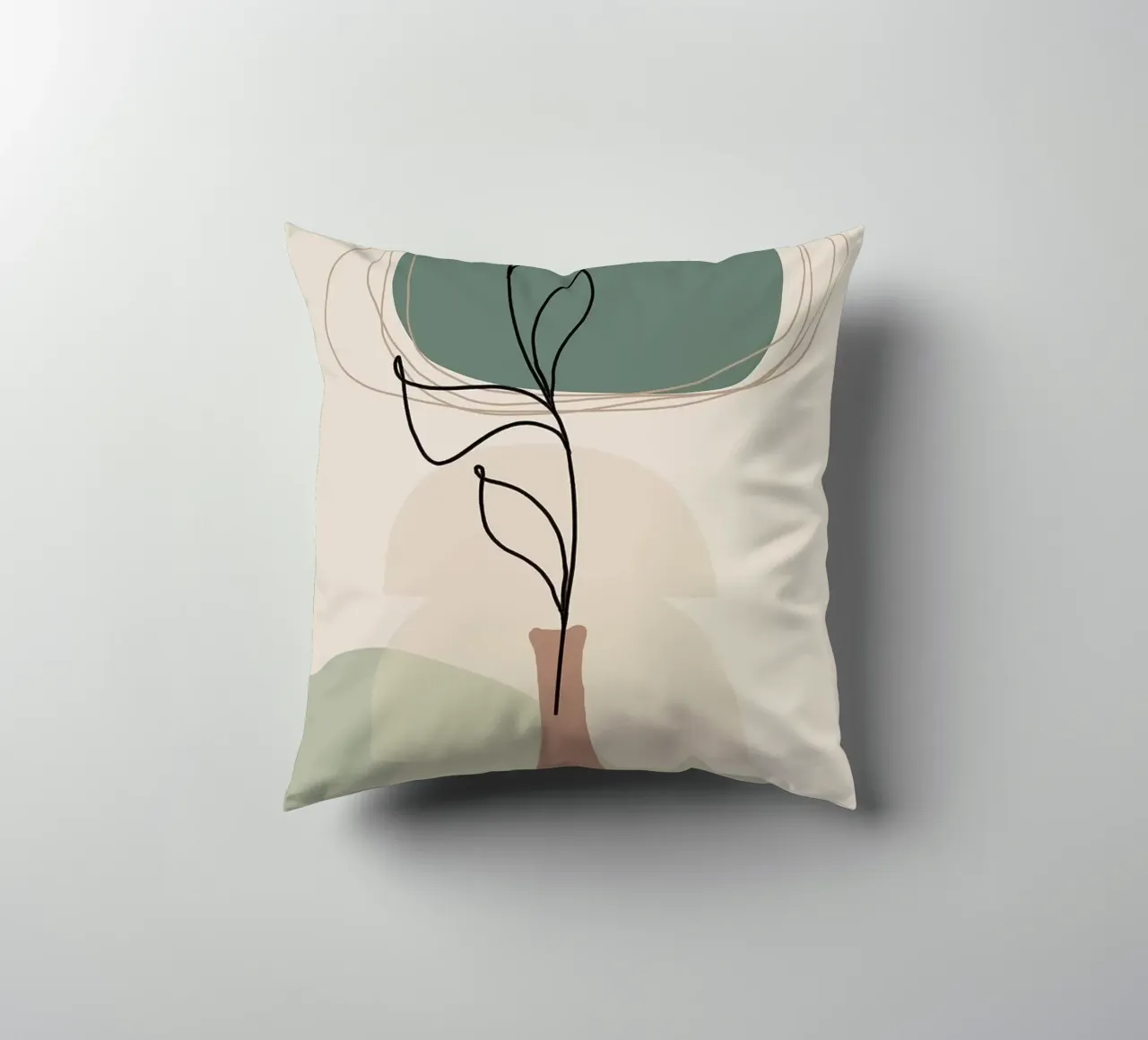 Vase Kissen von Abstract Botanical Art