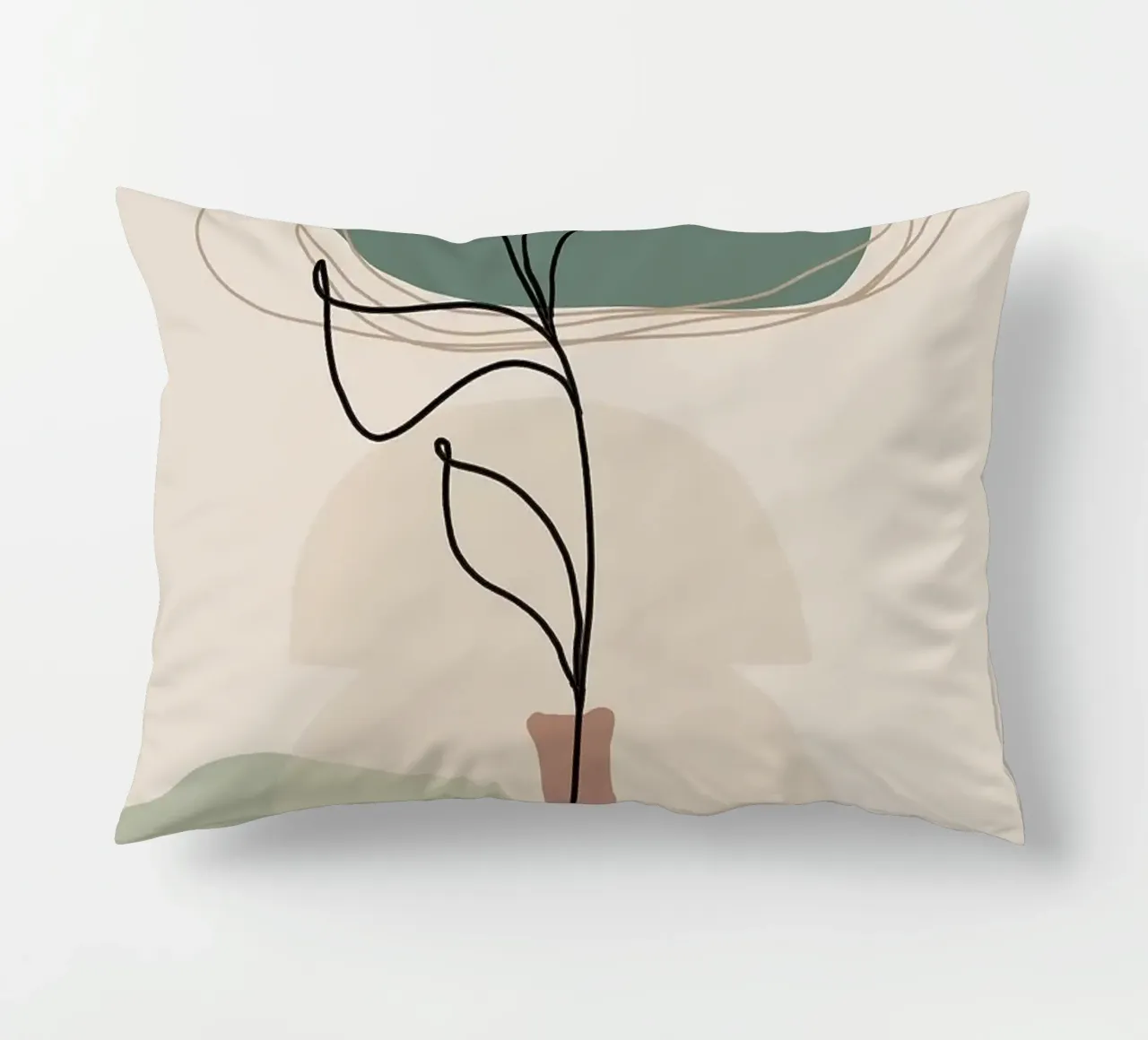Vase Kissen von Abstract Botanical Art