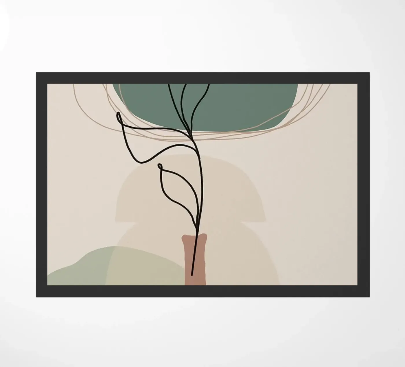 vaas deurmat van Abstract Botanical Art