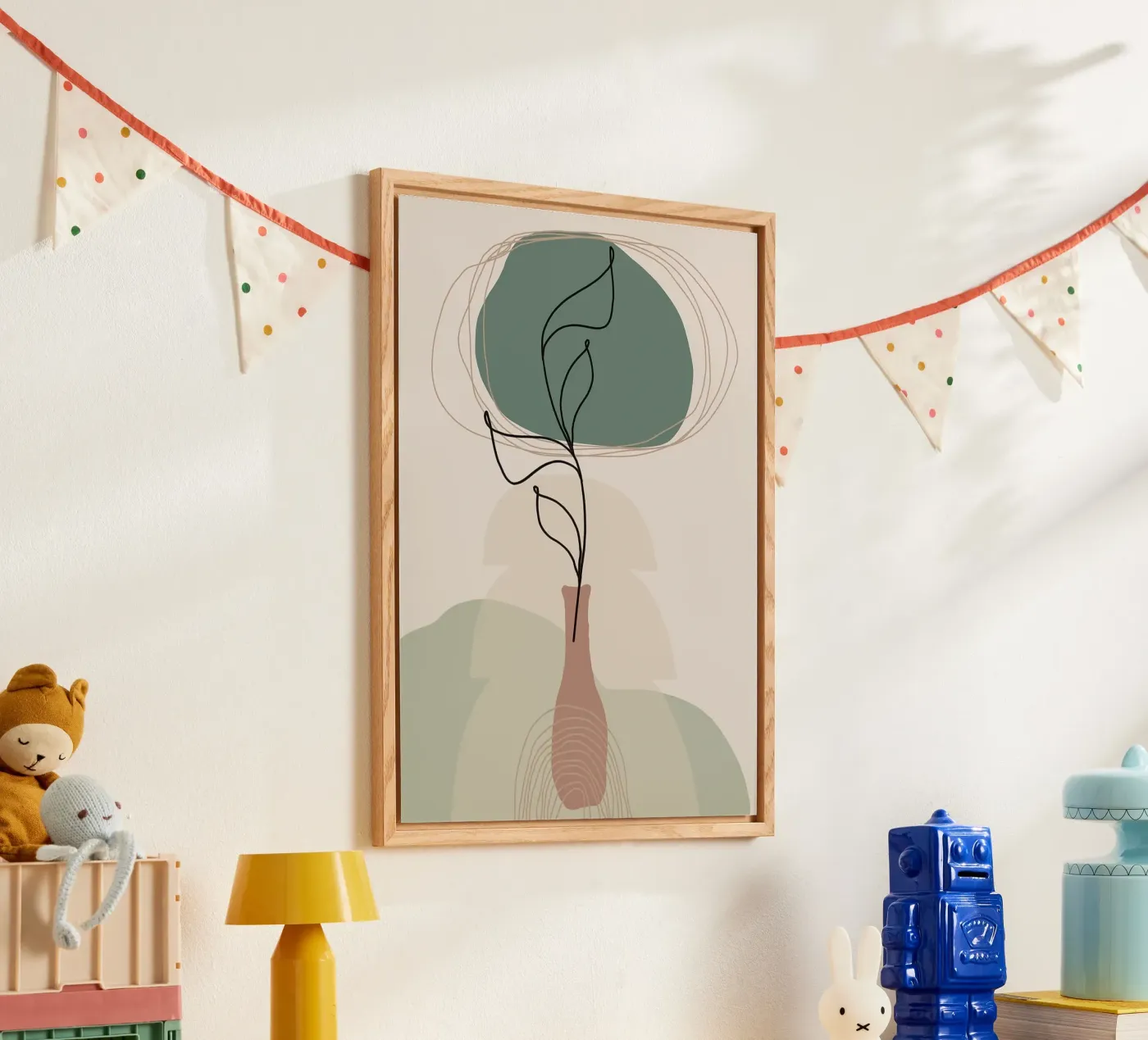 vase plexiglas de Abstract Botanical Art