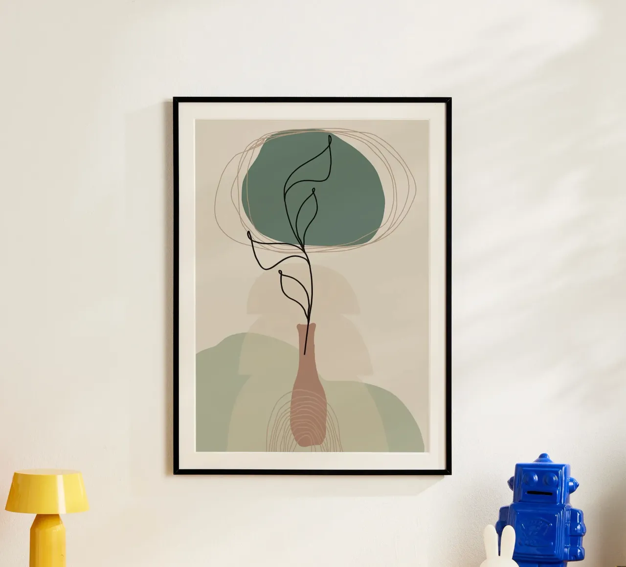 vase hahnemühle by Abstract Botanical Art