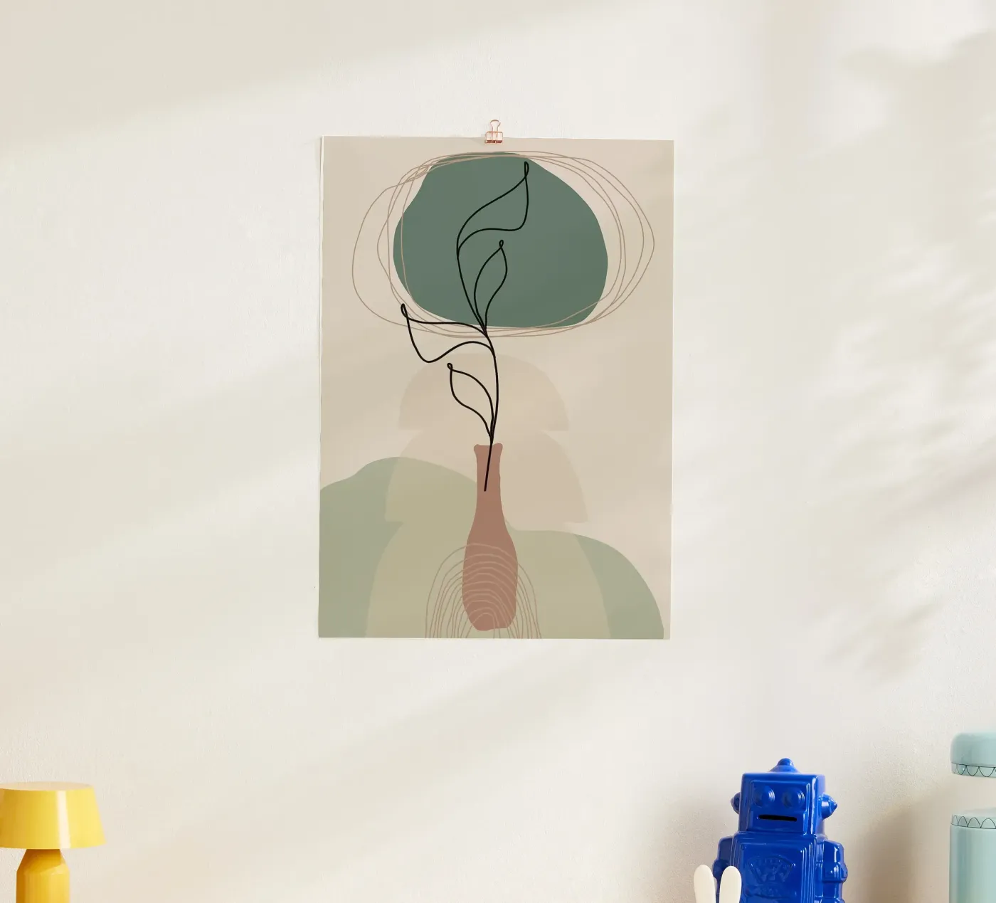 vase poster by Abstract Botanical Art